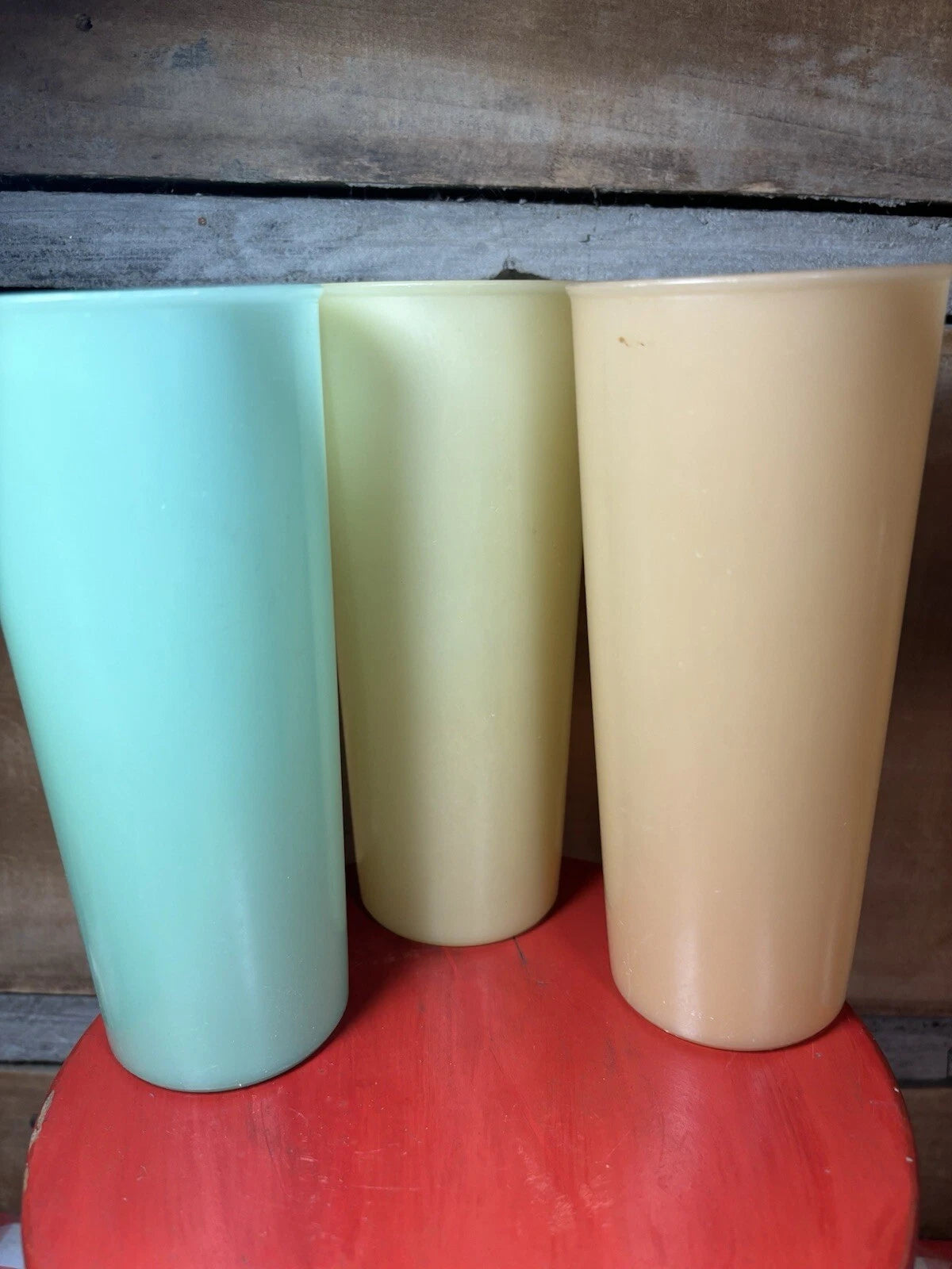 Vintage Tupperware Glasses Set of 6 Assorted Colors 12 Ounce | eBay