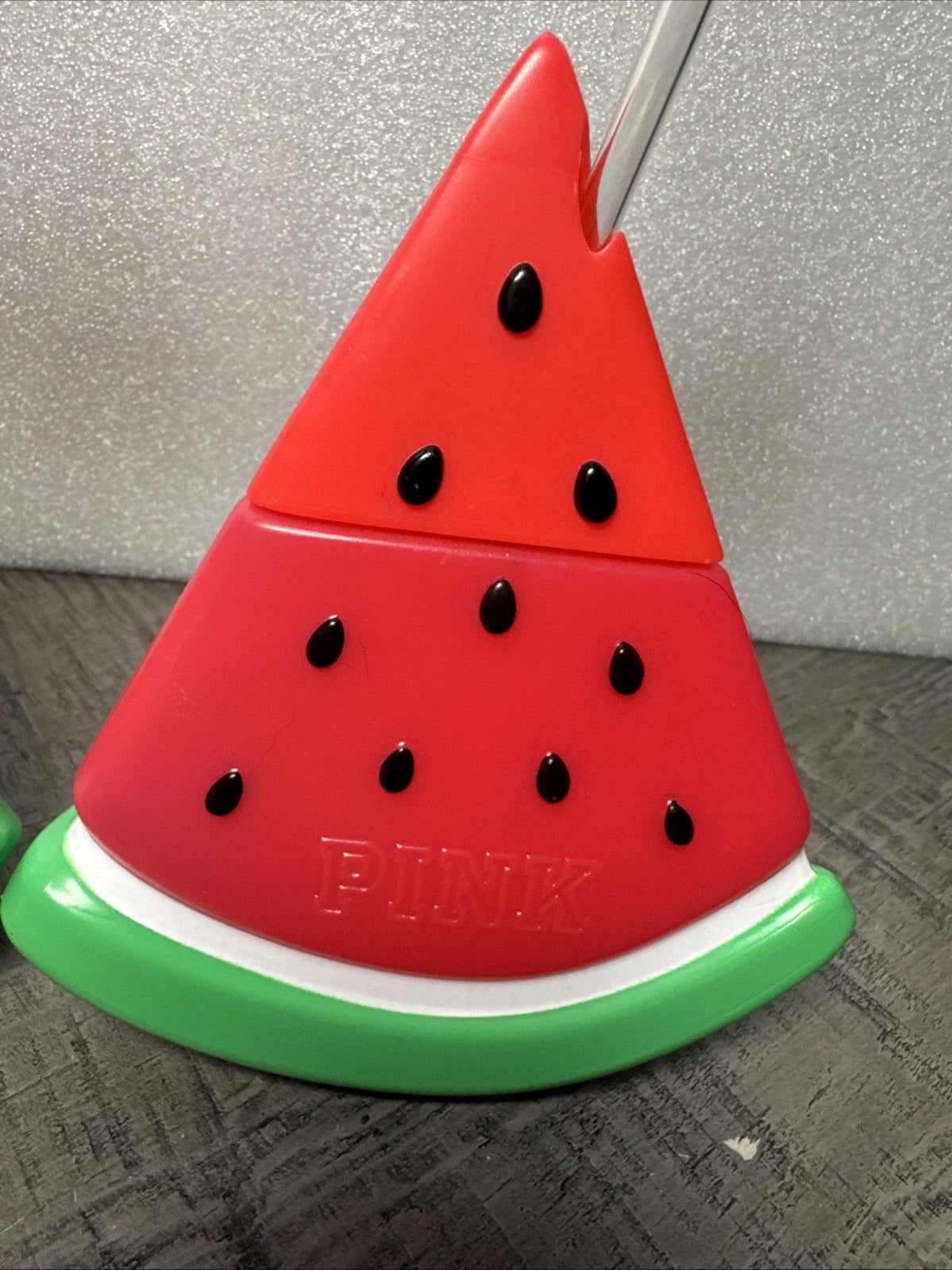 Victoria’s Secret PINK Watermelon Shaped Tumbler Cups with Straws Set of 2 RARE | eBay