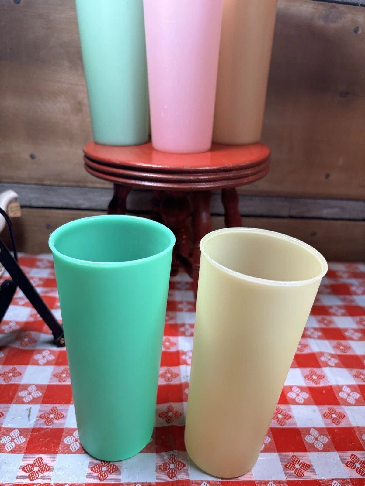 Vintage Tupperware Glasses Set of 6 Assorted Colors 12 Ounce | eBay
