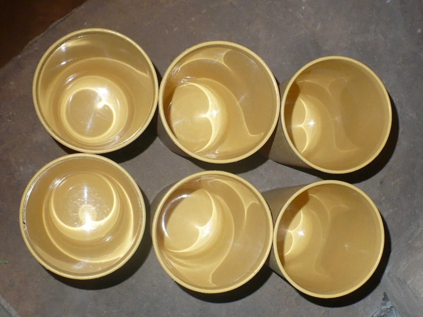 Vintage SET OF SIX Tupperware #873 Harvest Gold Color Tumblers 12 Oz Cups | eBay