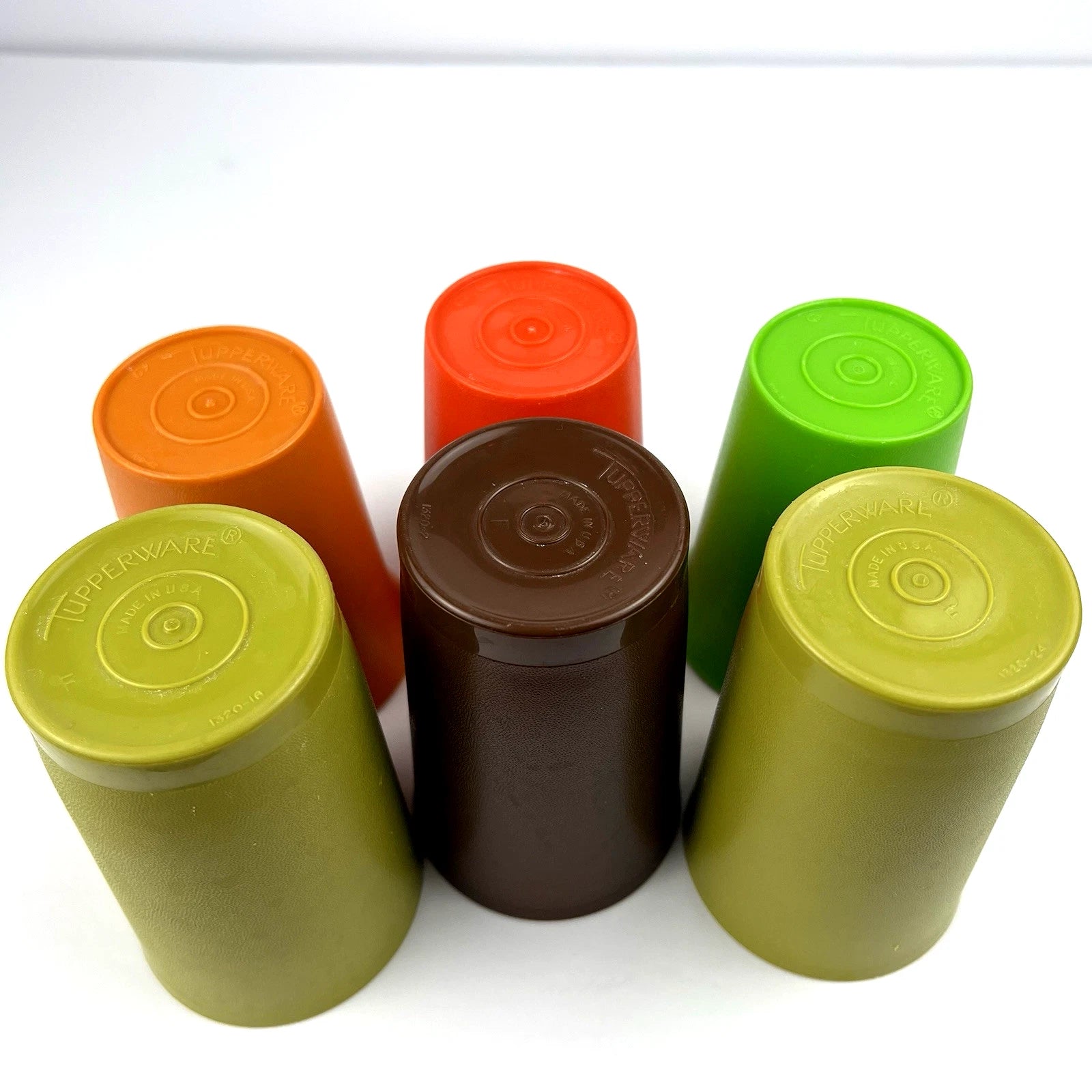 Vintage Tupperware Tumblers Cups Mixed Lot Set of 6 Fall Colors | eBay