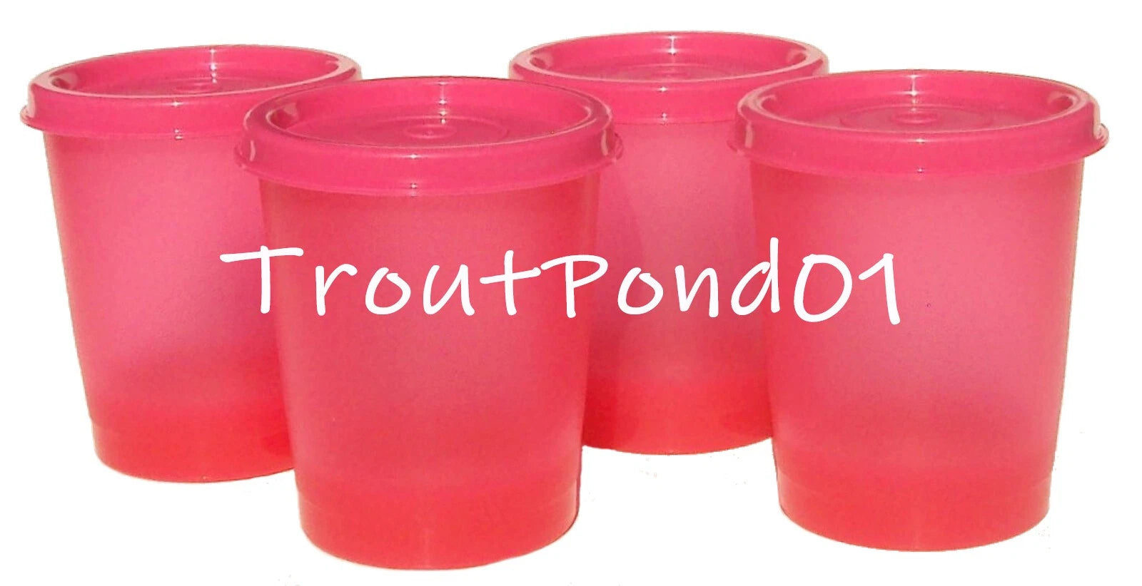 Tupperware Tumblers Small 6 oz Cups Vtg Style Textured Weighted Bottom Lids Pink | eBay