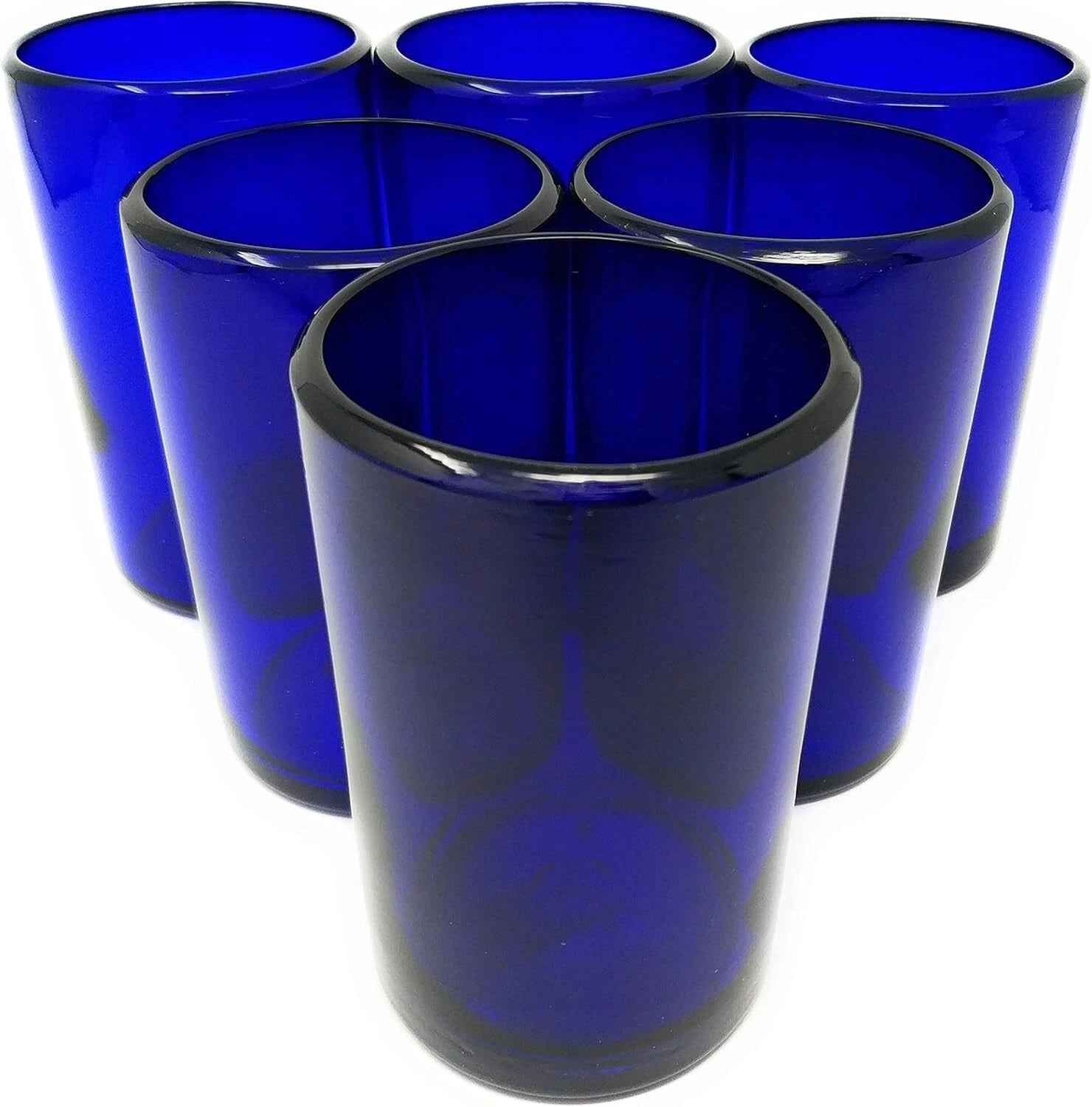 Stunning Cobalt Blue Glassware – 14 oz Handcrafted Set of 6 for Dining Occasions | eBay