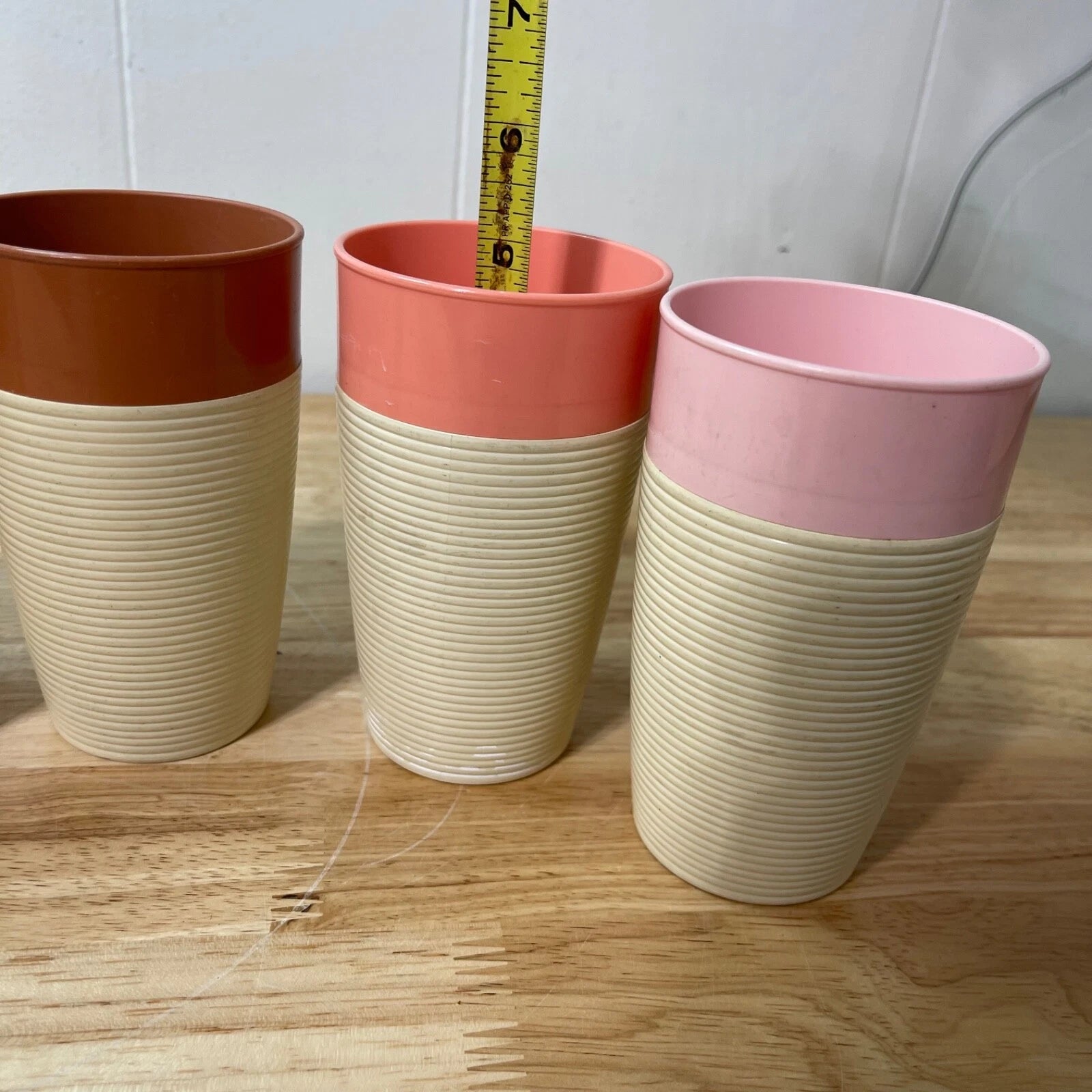 Vintage Thermo-Temp Raffiaware 12 Oz Cups Set of 6 cups | eBay