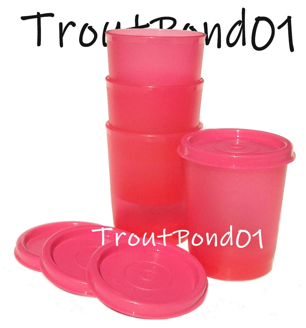 Tupperware Tumblers Small 6 oz Cups Vtg Style Textured Weighted Bottom Lids Pink | eBay