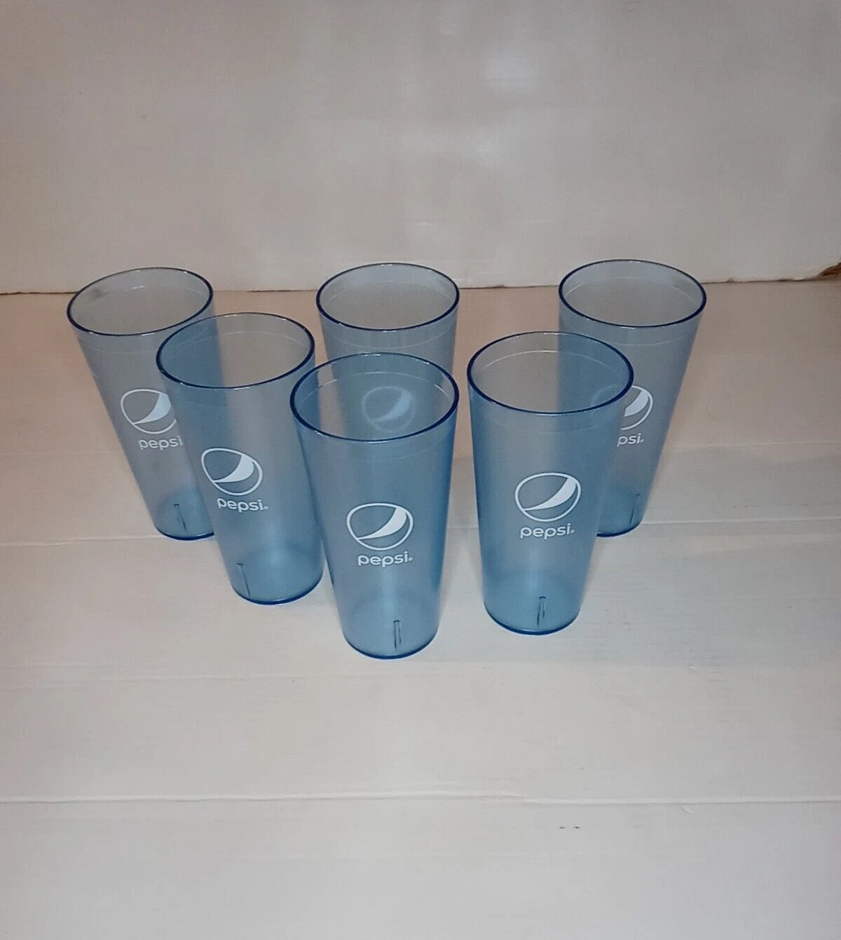 New Pepsi Cola Restaurant Ice Blue Plastic Tumblers Cups Glasses 32oz | eBay