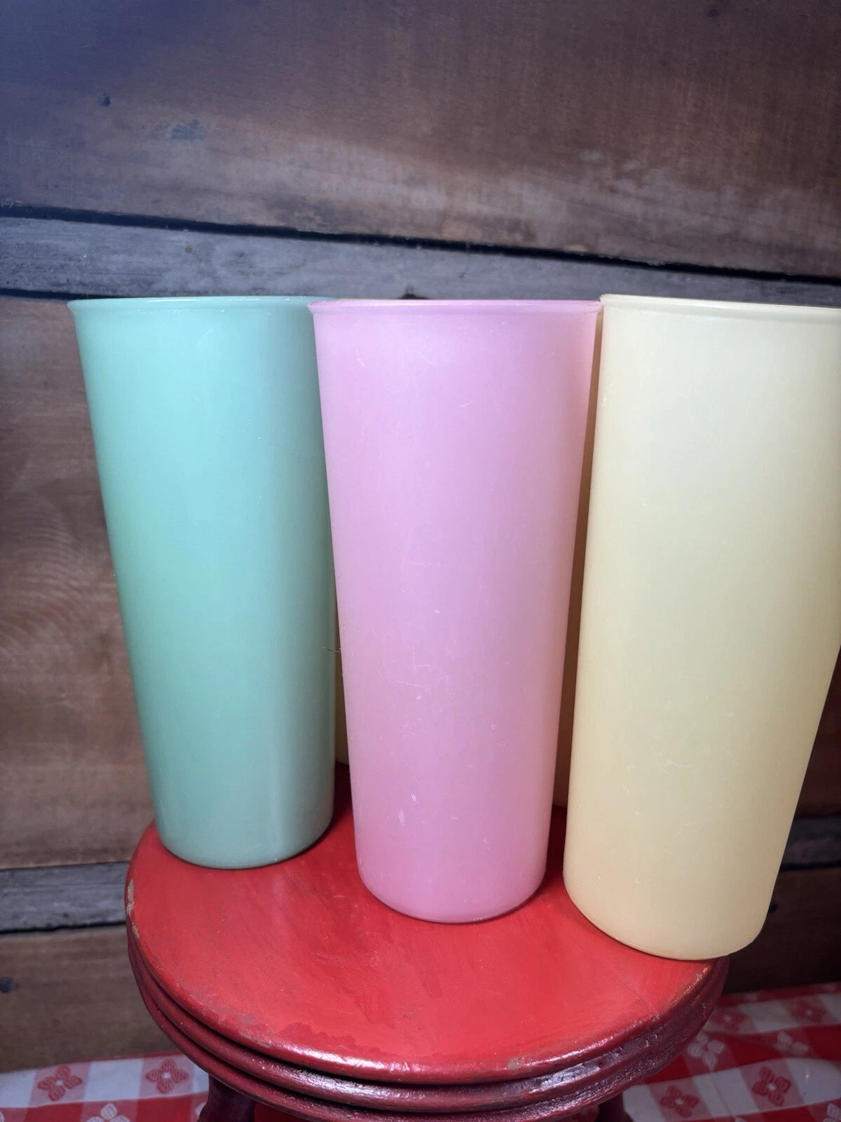 Vintage Tupperware Glasses Set of 6 Assorted Colors 12 Ounce | eBay