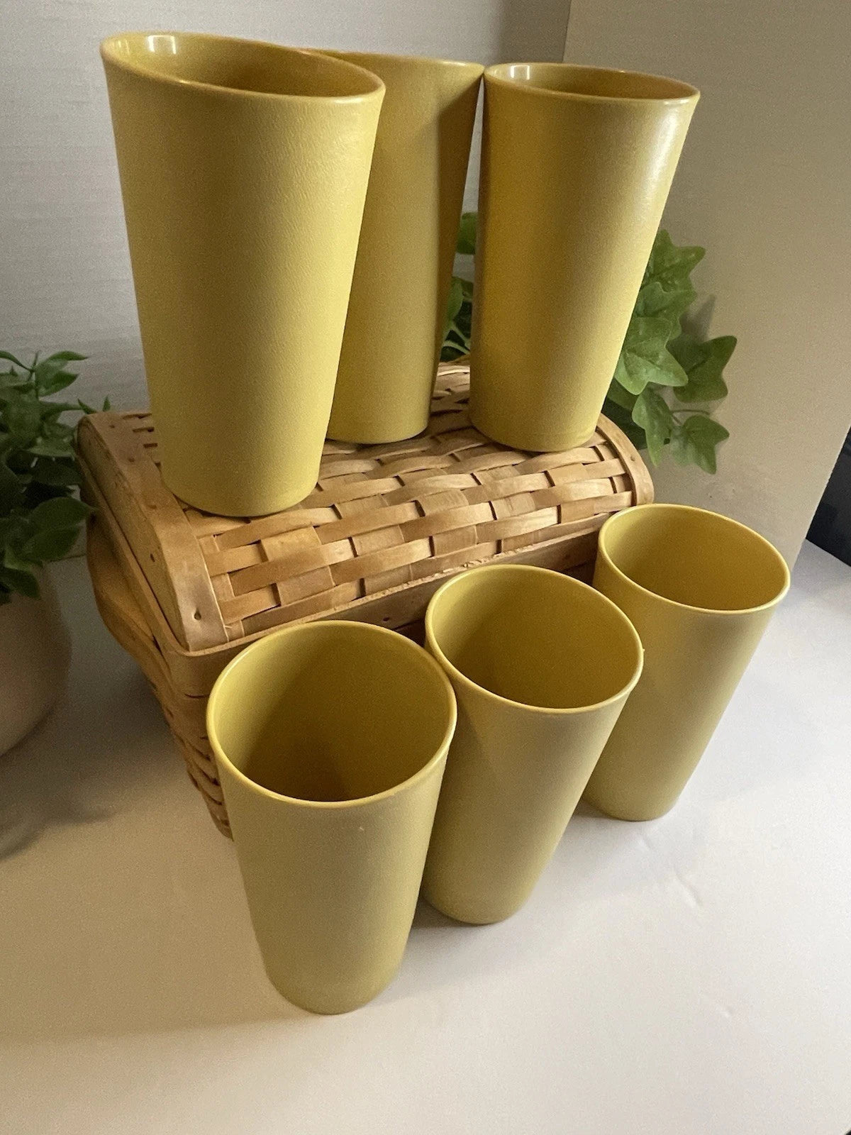 Vintage Tupperware Harvest Gold Tumblers - Set Of 6 | eBay