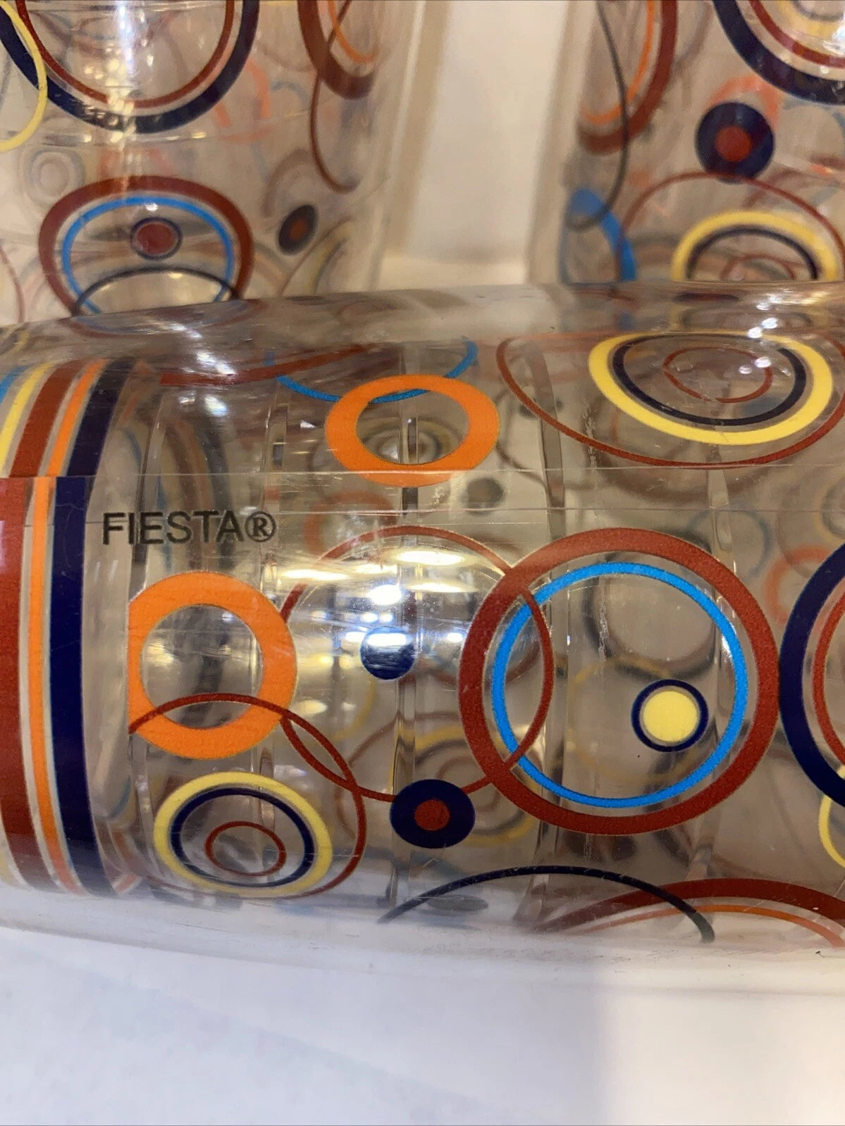 3x Fiesta Fiestaware Tervis 16oz Tumbler Cup Circles Dot Dancing Lady Logo | eBay