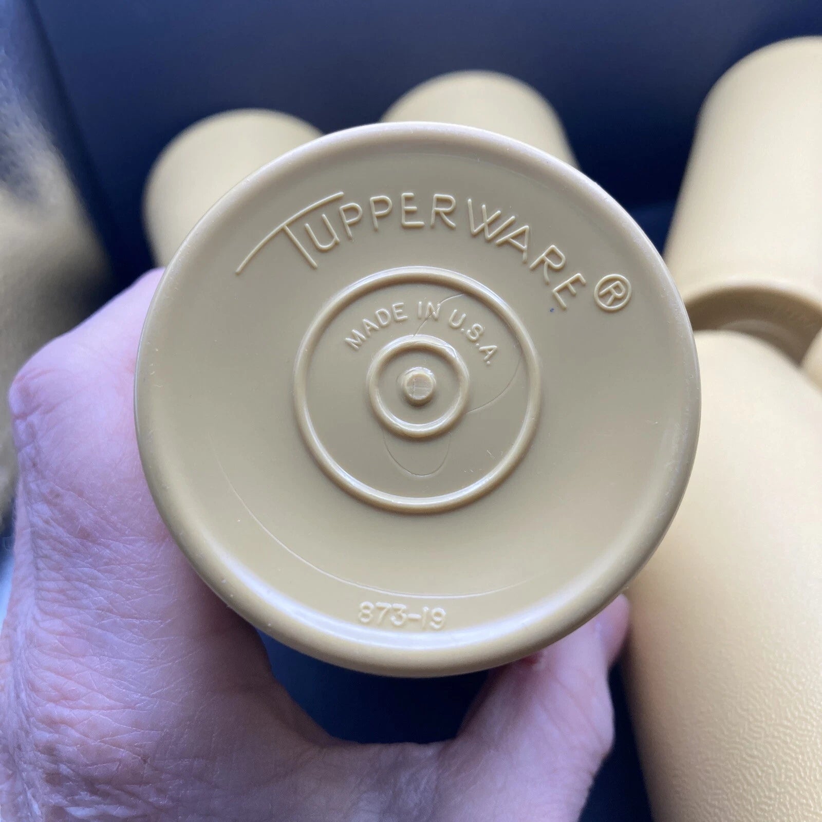 Tupperware 12 oz Harvest Gold Tumblers Set of 6 #873 vintage, EUC | eBay