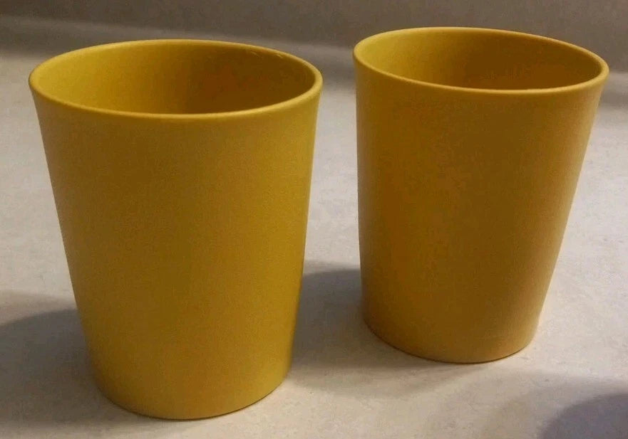 Lot of 4 Vintage Harvest Gold Tupperware Tumblers 6 Oz Cups #1251-47 | eBay