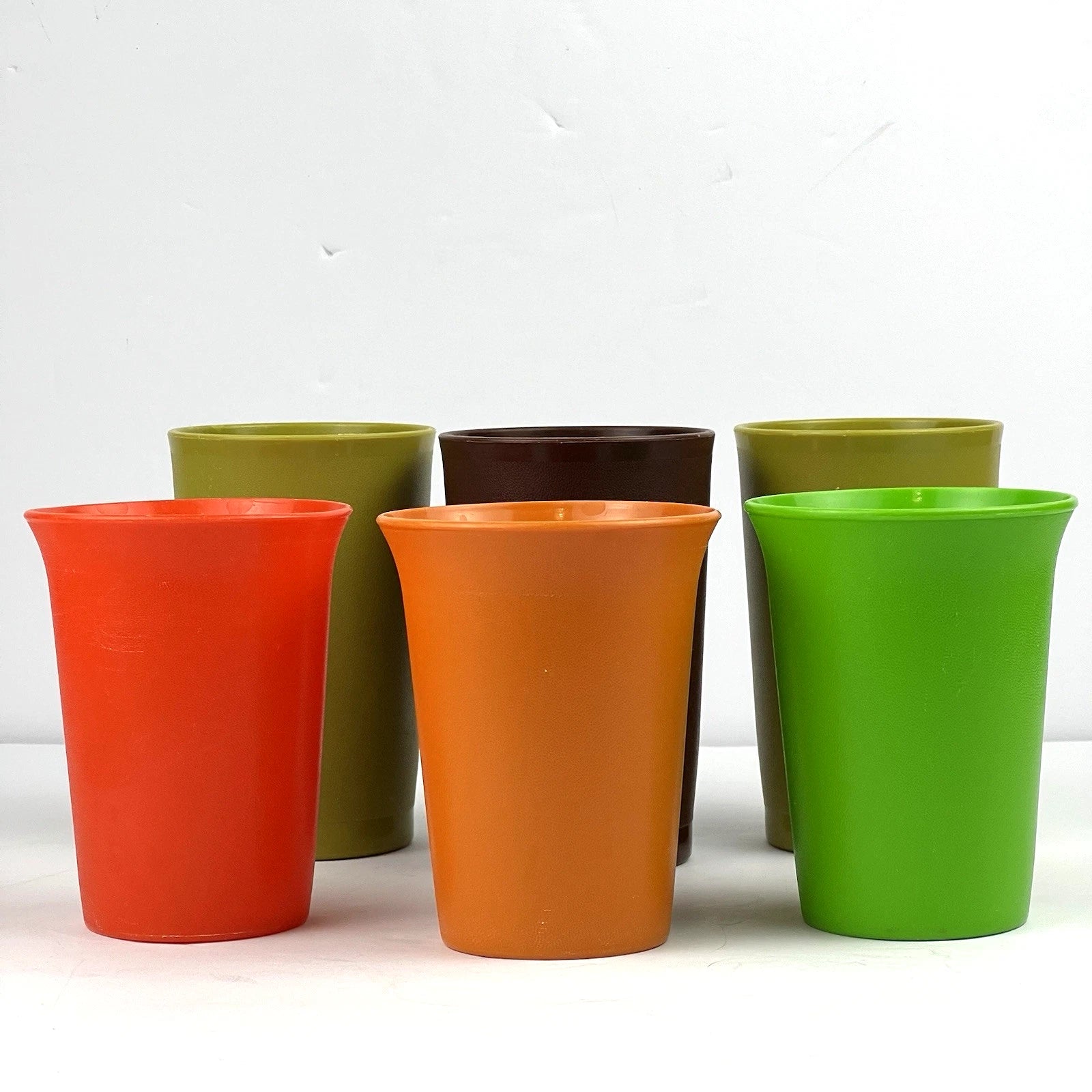 Vintage Tupperware Tumblers Cups Mixed Lot Set of 6 Fall Colors | eBay