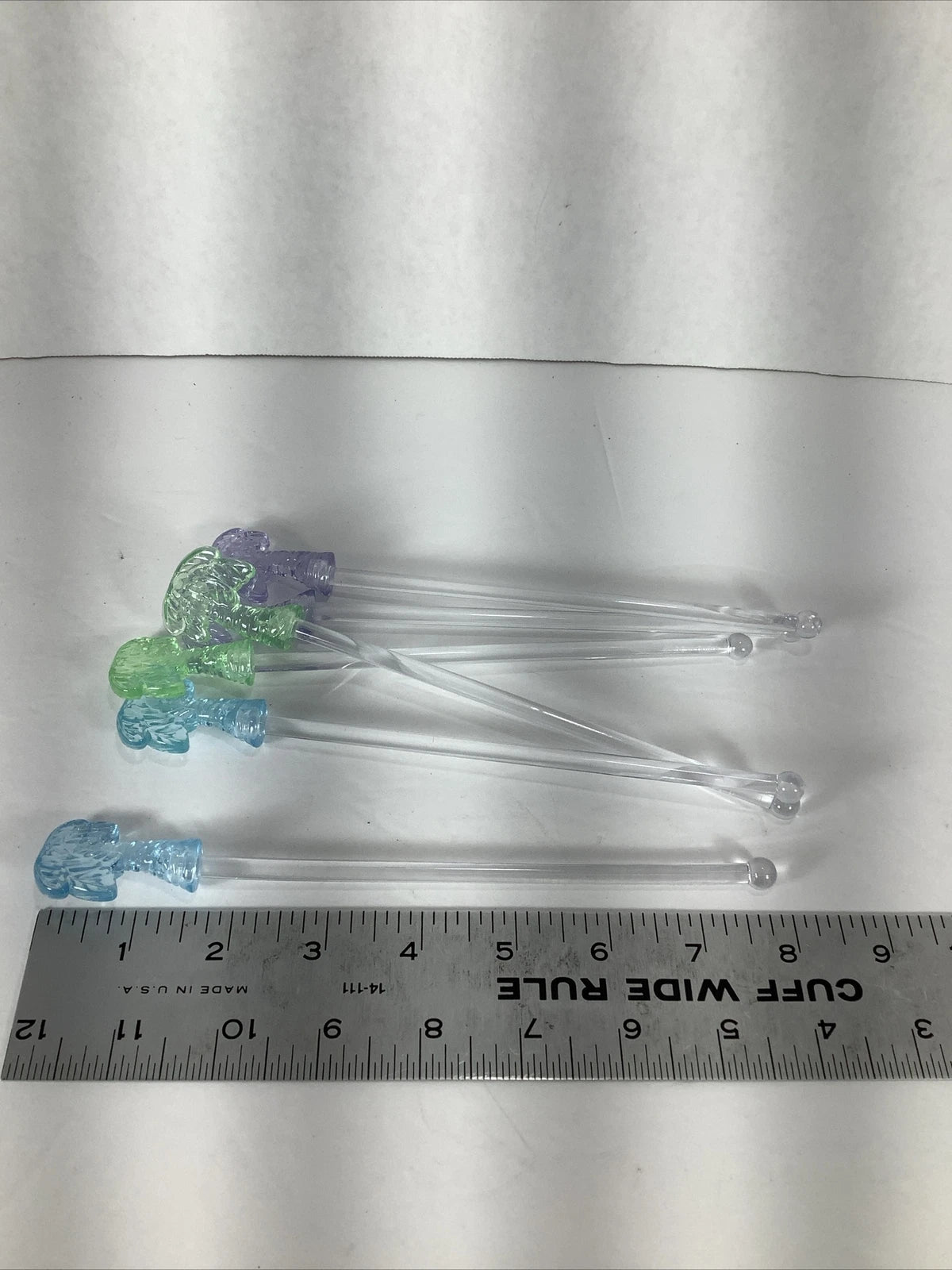 Set Of 6~Spring/Summer Pastel Colored Palm Tree Swizzle Sticks~Plastic | eBay