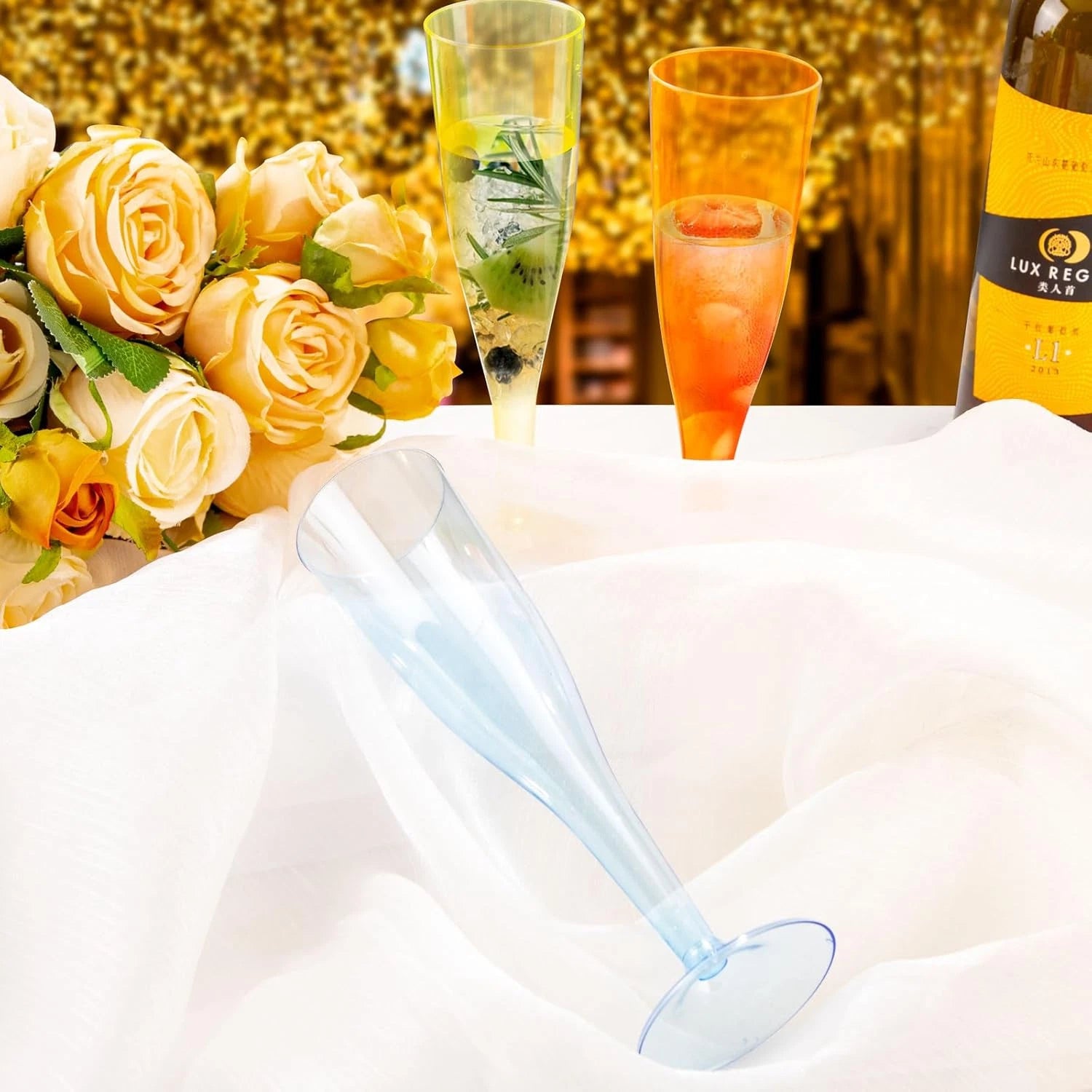 36 Pack Colorful Plastic Champagne Flutes - 7OZ Colorful Champagne Flutes,,,, | eBay