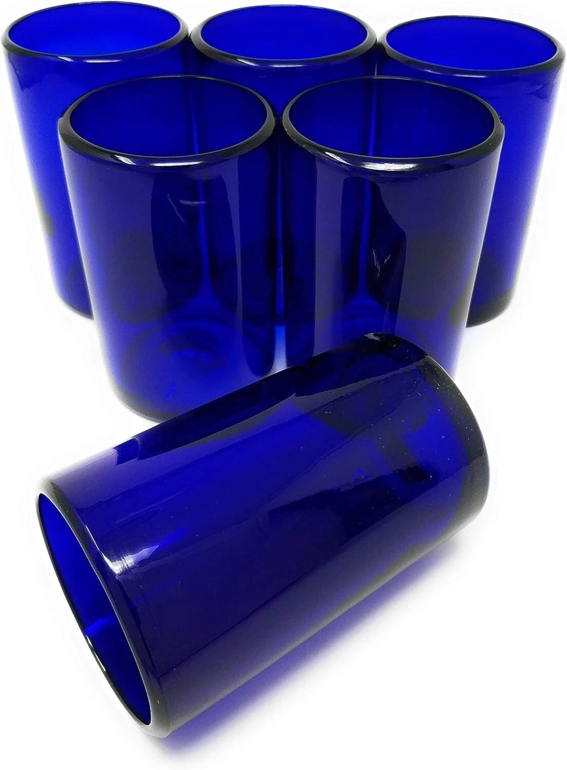 Stunning Cobalt Blue Glassware – 14 oz Handcrafted Set of 6 for Dining Occasions | eBay
