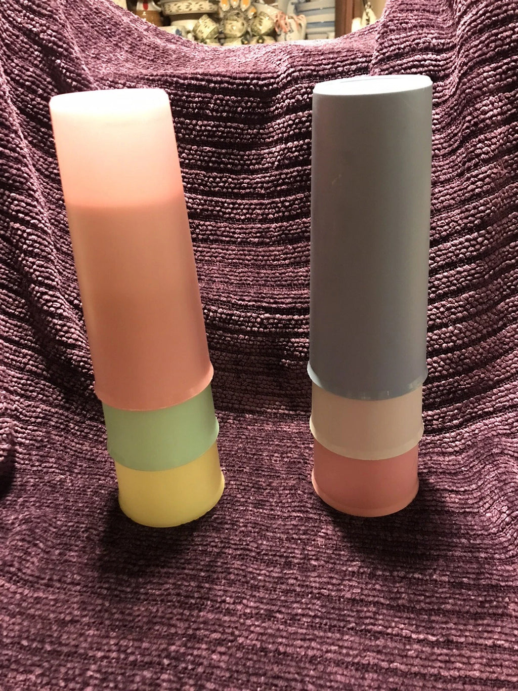 Tupperware Pastel 16 oz Tumblers Vintage Stock Set of 6 READ DESCRIPTION | eBay