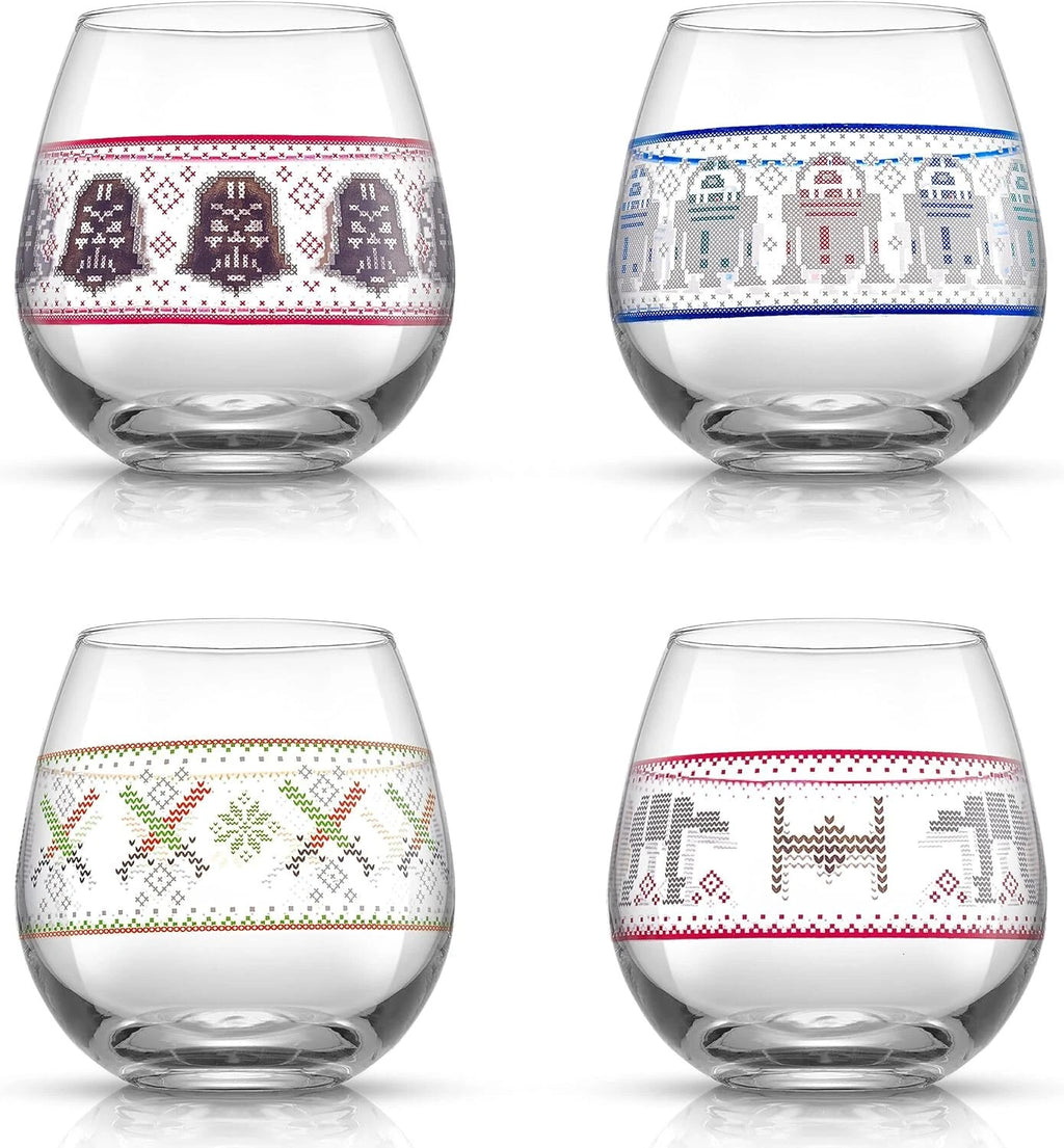 Spirits Stemless Wine Glasses for Red or White Wine (Set of 4)-15-Ounces | eBay