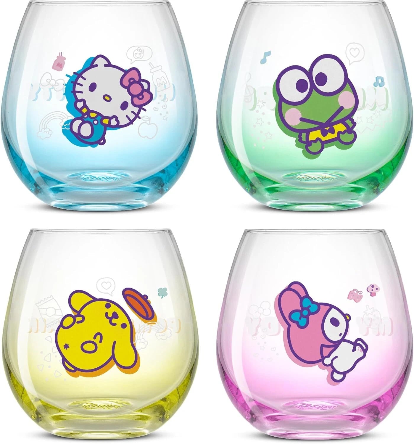 Spirits Stemless Wine Glasses for Red or White Wine (Set of 4)-15-Ounces | eBay
