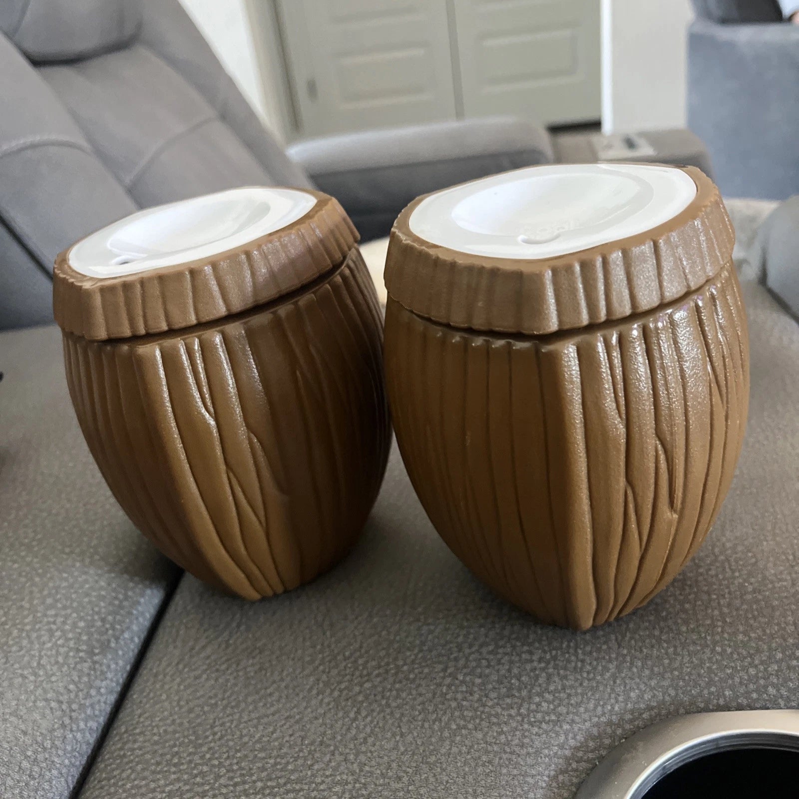2 NEW Cool Gear 16oz Coconut Tiki Tumbler Lid Dual-Wall Insulated Luau mug NWOT | eBay