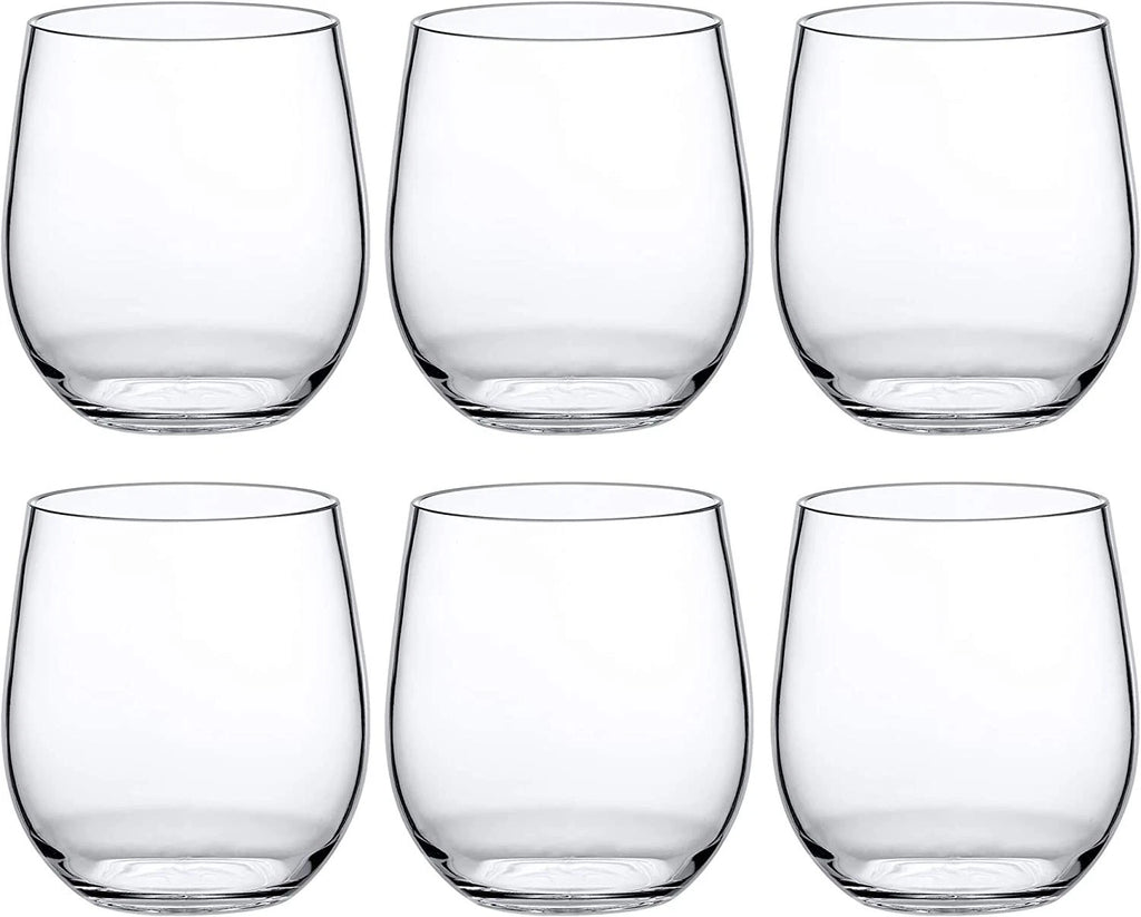 Amazing Abby - Cindy - 14-Ounce Unbreakable Tritan Wine Glasses (Set of Clear | eBay