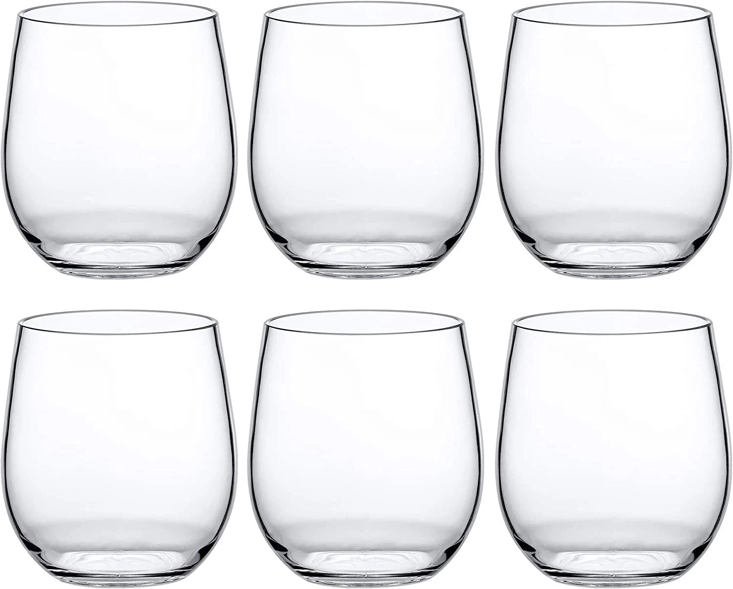 Amazing Abby - Cindy - 14-Ounce Unbreakable Tritan Wine Glasses (Set of Clear | eBay