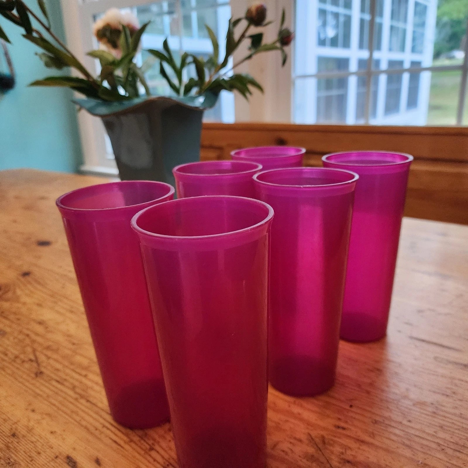 Tupperware Tumblers Plum-color Set of Six Pre-owned Great Condition | eBay