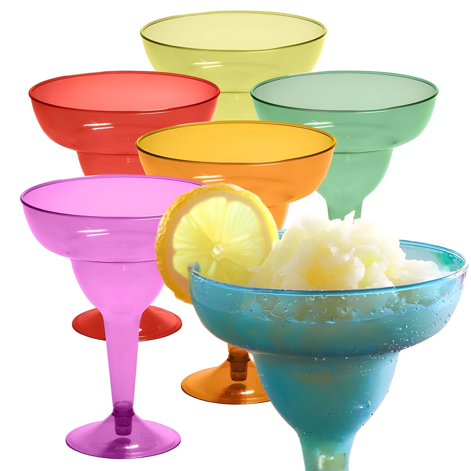 Prestee 48 Pack 12oz Disposable Margarita Glasses for Fiesta, Taco Party | eBay