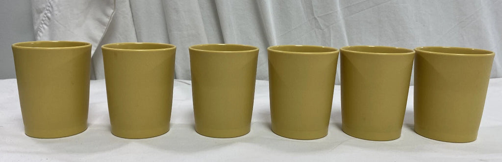 Tupperware Tumblers~3.25"~6 oz. Kids Juice Cups #1251 Harvest Gold Set Of 6~VGUC | eBay