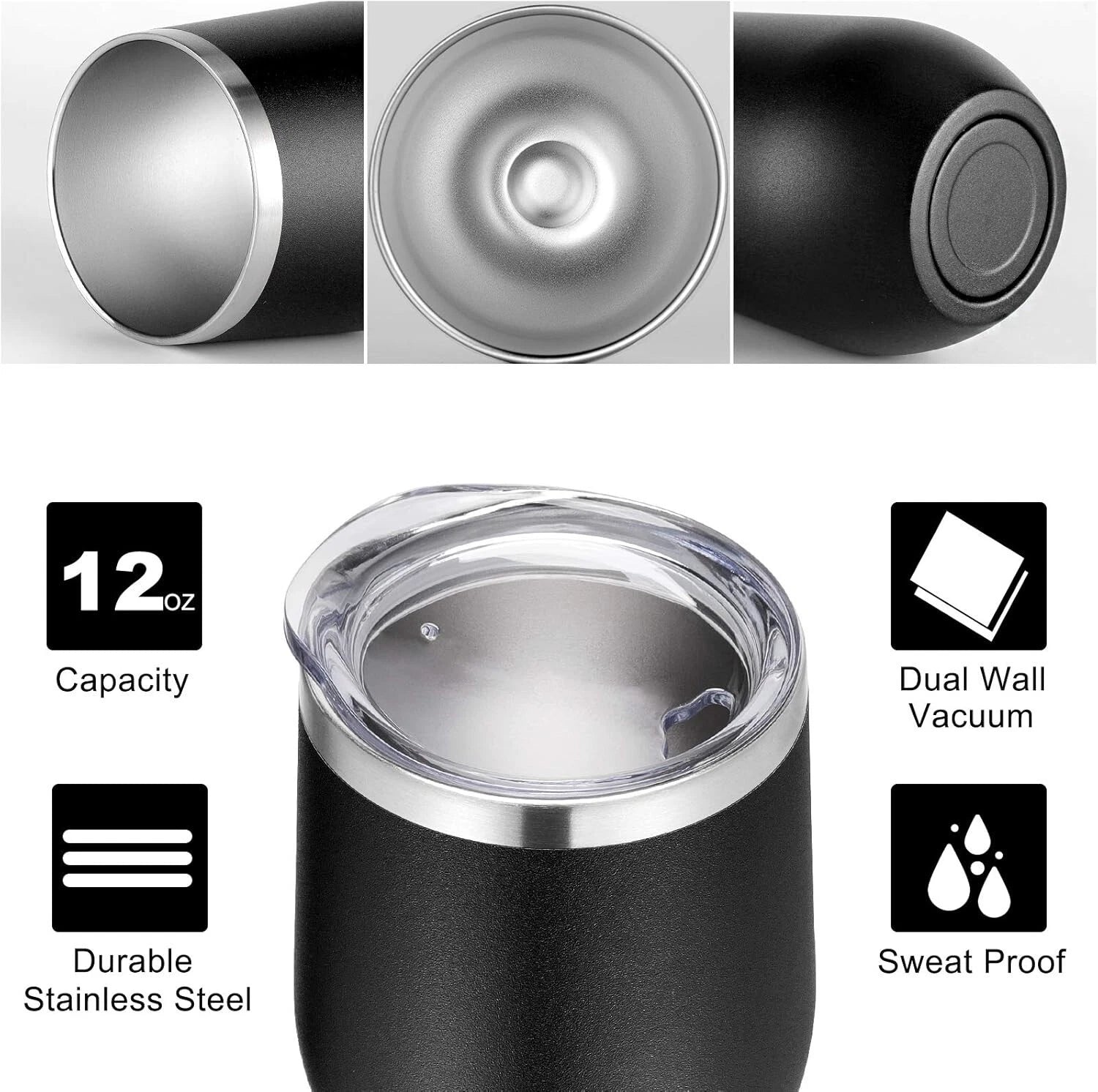 Versatile 6 Pack Stainless Steel Tumblers - Insulated for All Hot or Cold Drinks | eBay