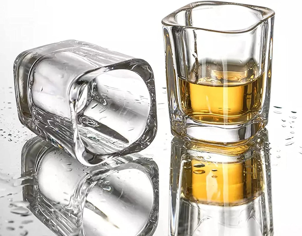 30 Pack Heavy Base Shot Glasses Bulk, 2.2 Oz Square Shot Glasses Set | eBay