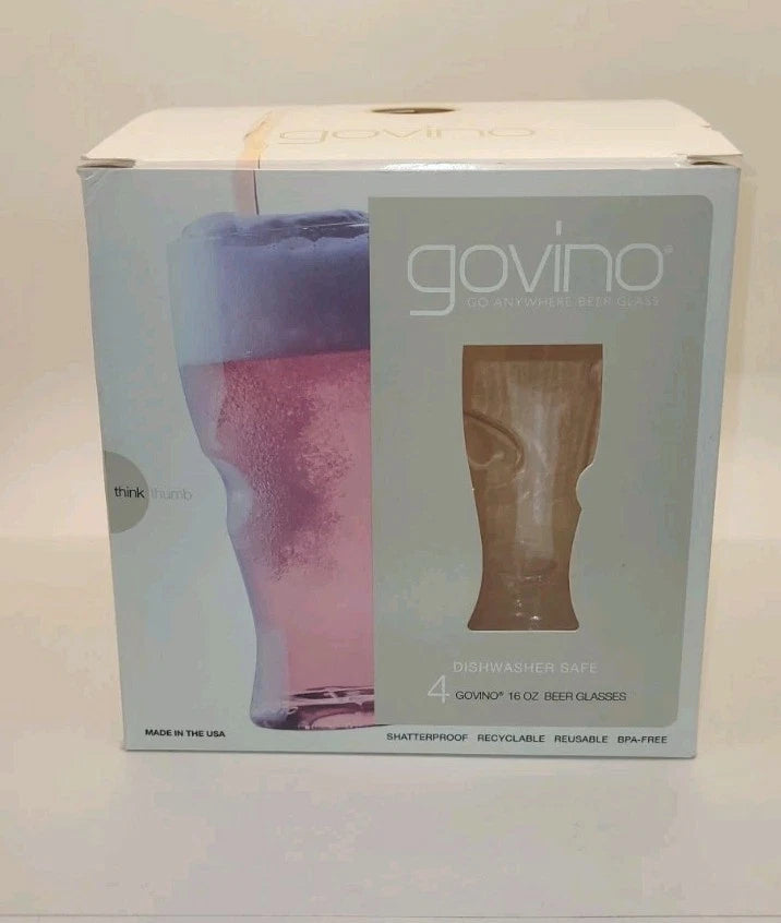 Govino 16 OZ Go Anywhere Beer Glasses 4 PACK Shatterproof BPA Free Made in USA | eBay