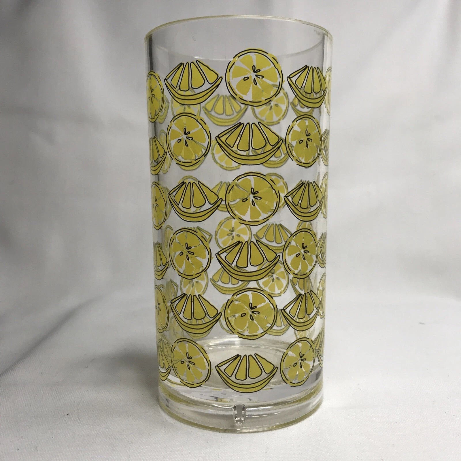 Lemon Glass Set Of 6 Shatter proof plastic BPA free DEI Zest Collection 18oz | eBay