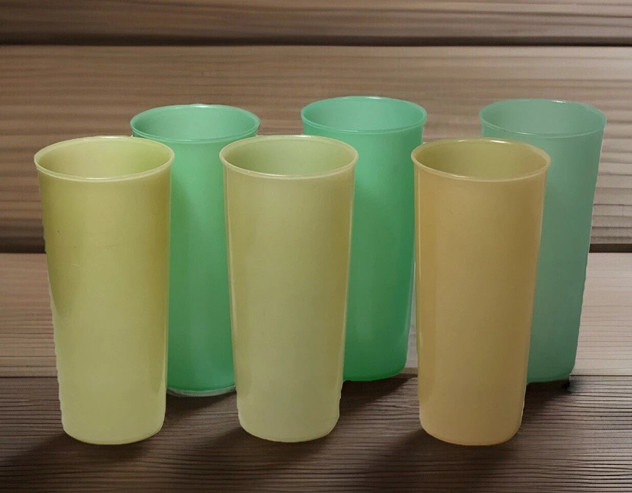 Vintage Tupperware 12 Oz Pastel Tall Tumblers Set of 6 Retro Style Tumblers | eBay