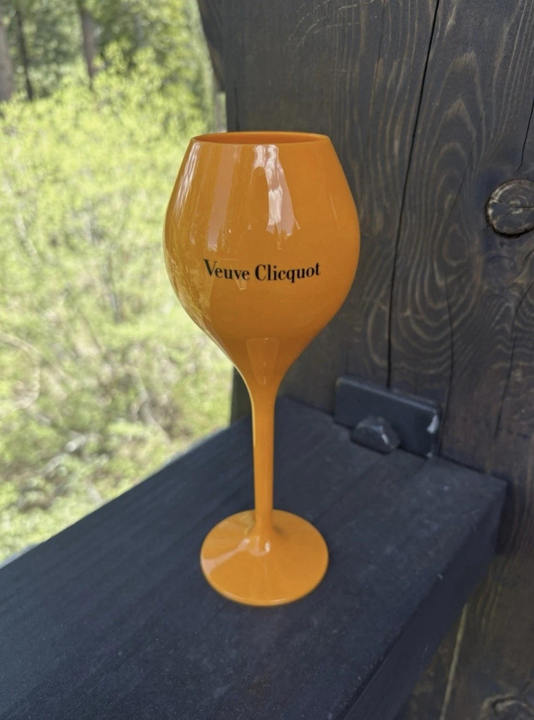 Veuve Clicquot Orange Acrylic Champagne Flute Goblets x 6 New Set of 6 | eBay