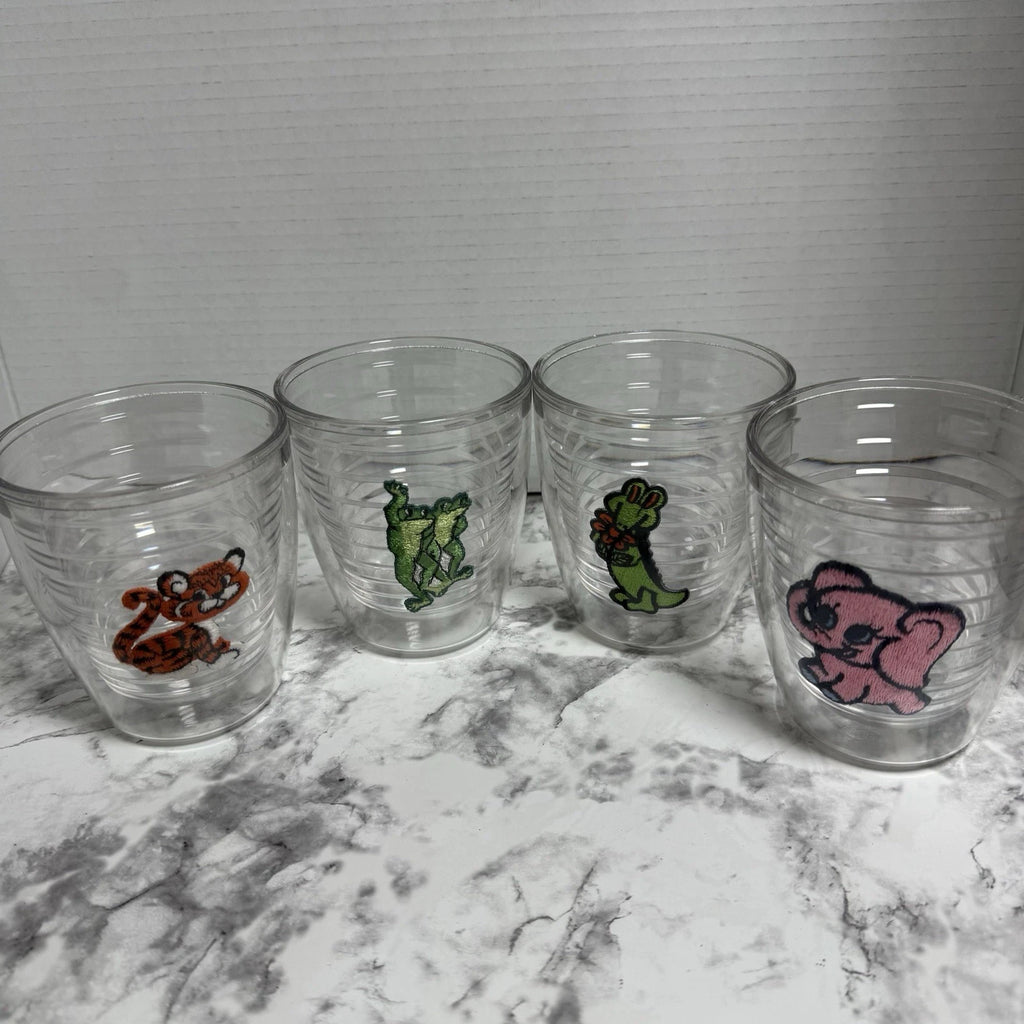 Tervis 4 Set 16 oz Tumblers Embroider Patch Kids Frogs Tiger Elephant Alligator | eBay