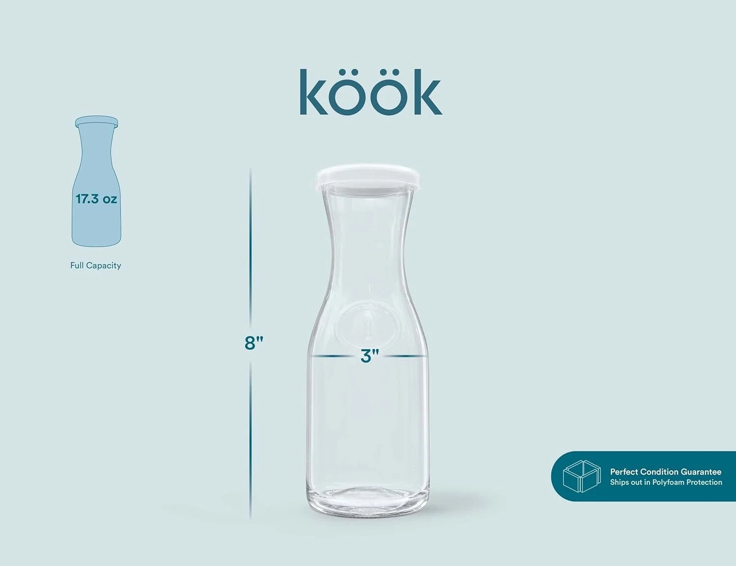 Carafe Pitchers, by Kook, Mini Carafes- set of 6, Beverage Dispensers | eBay