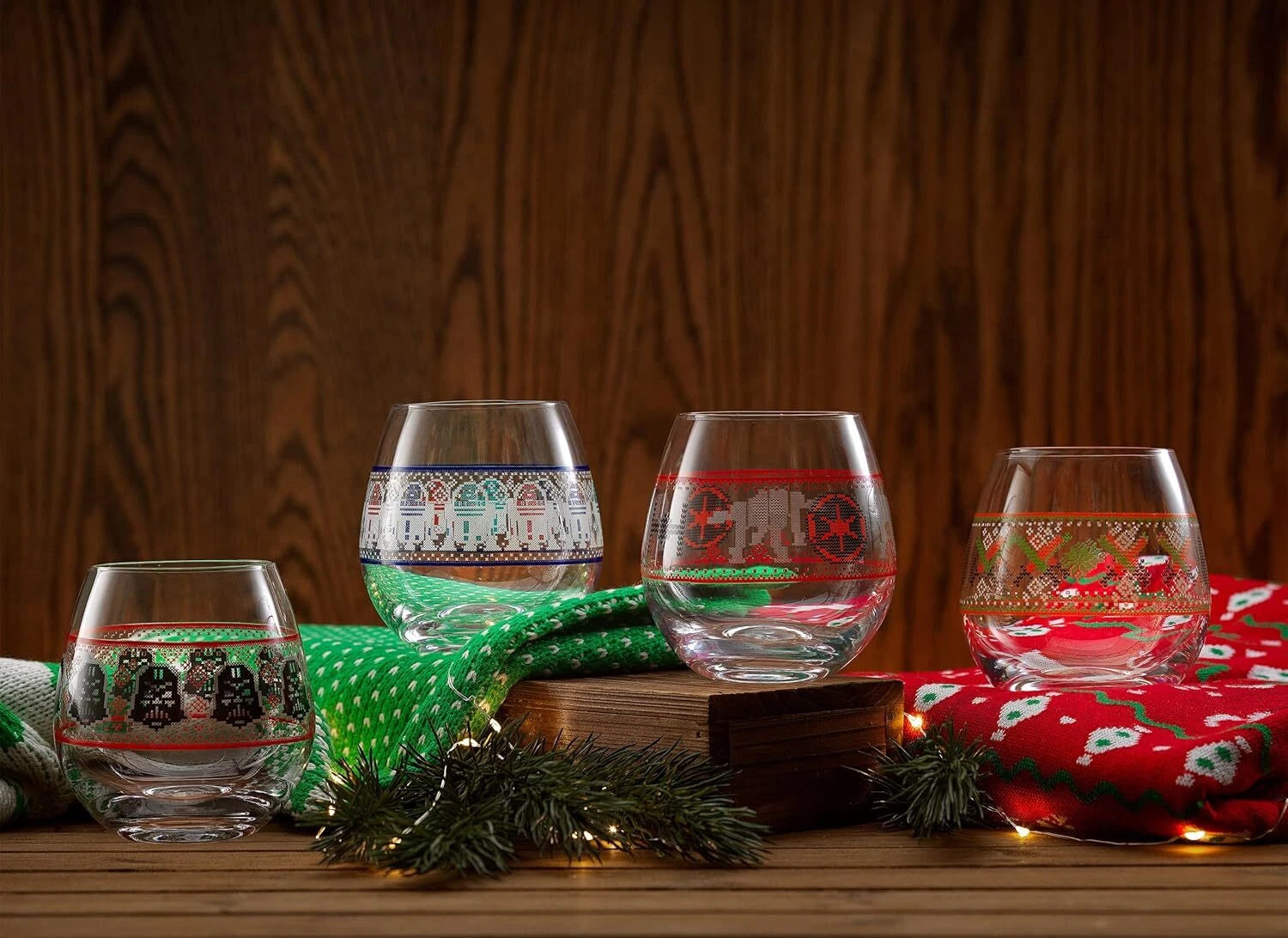 Spirits Stemless Wine Glasses for Red or White Wine (Set of 4)-15-Ounces | eBay