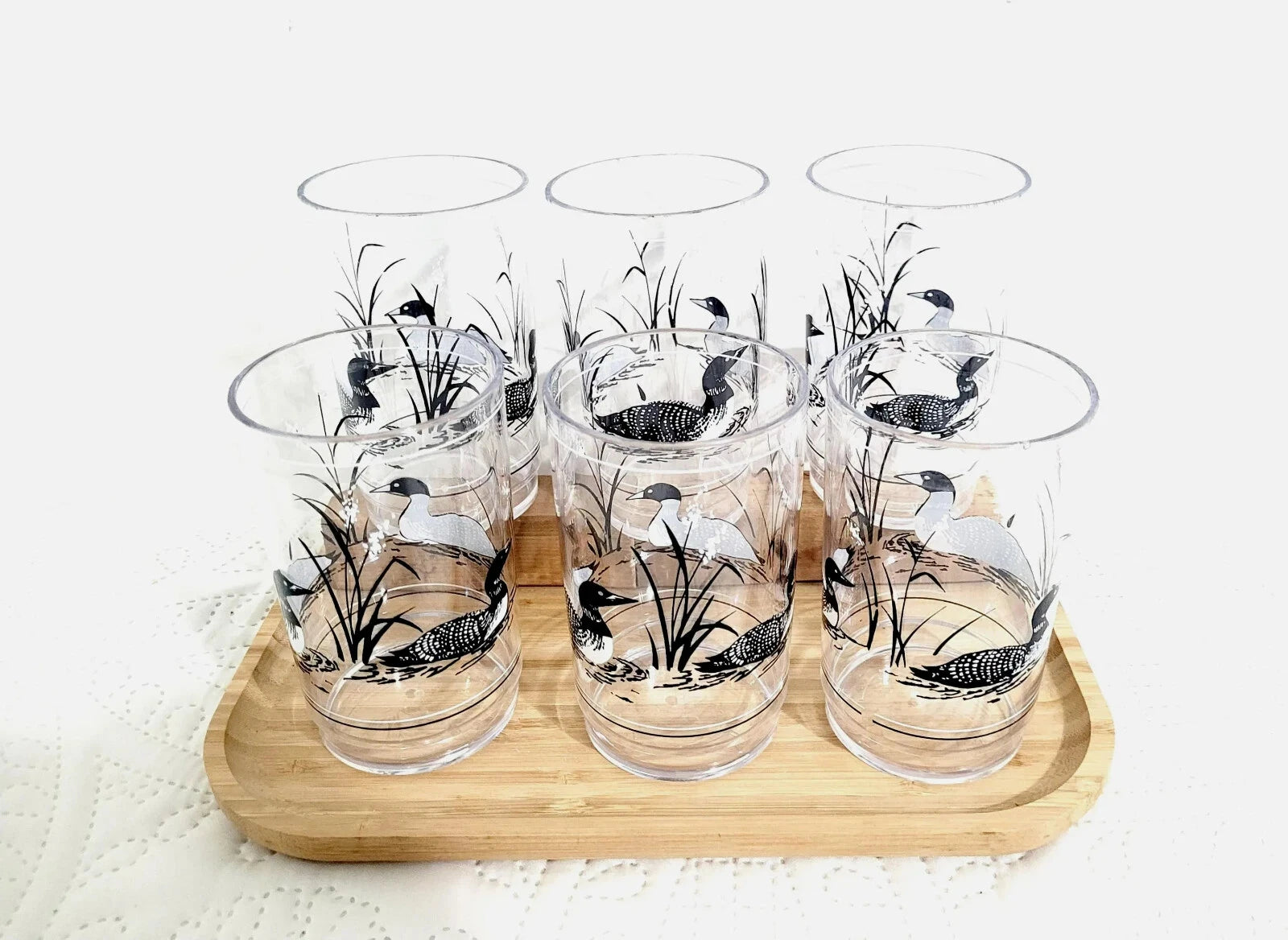 Vintage Libbey Black Duck Plastic Tumblers, Set of 6, 1960s Barware | eBay