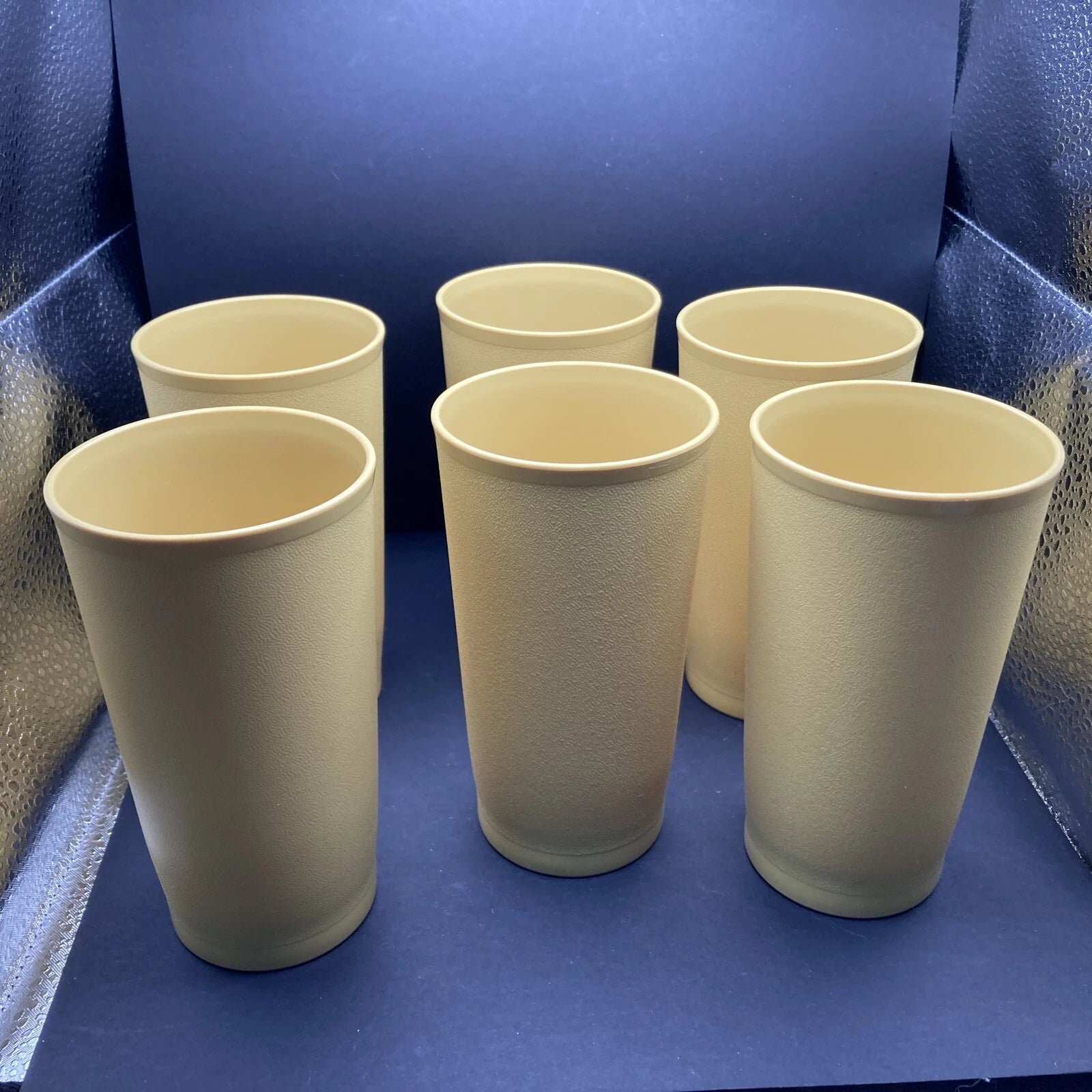 Tupperware 12 oz Harvest Gold Tumblers Set of 6 #873 vintage, EUC | eBay