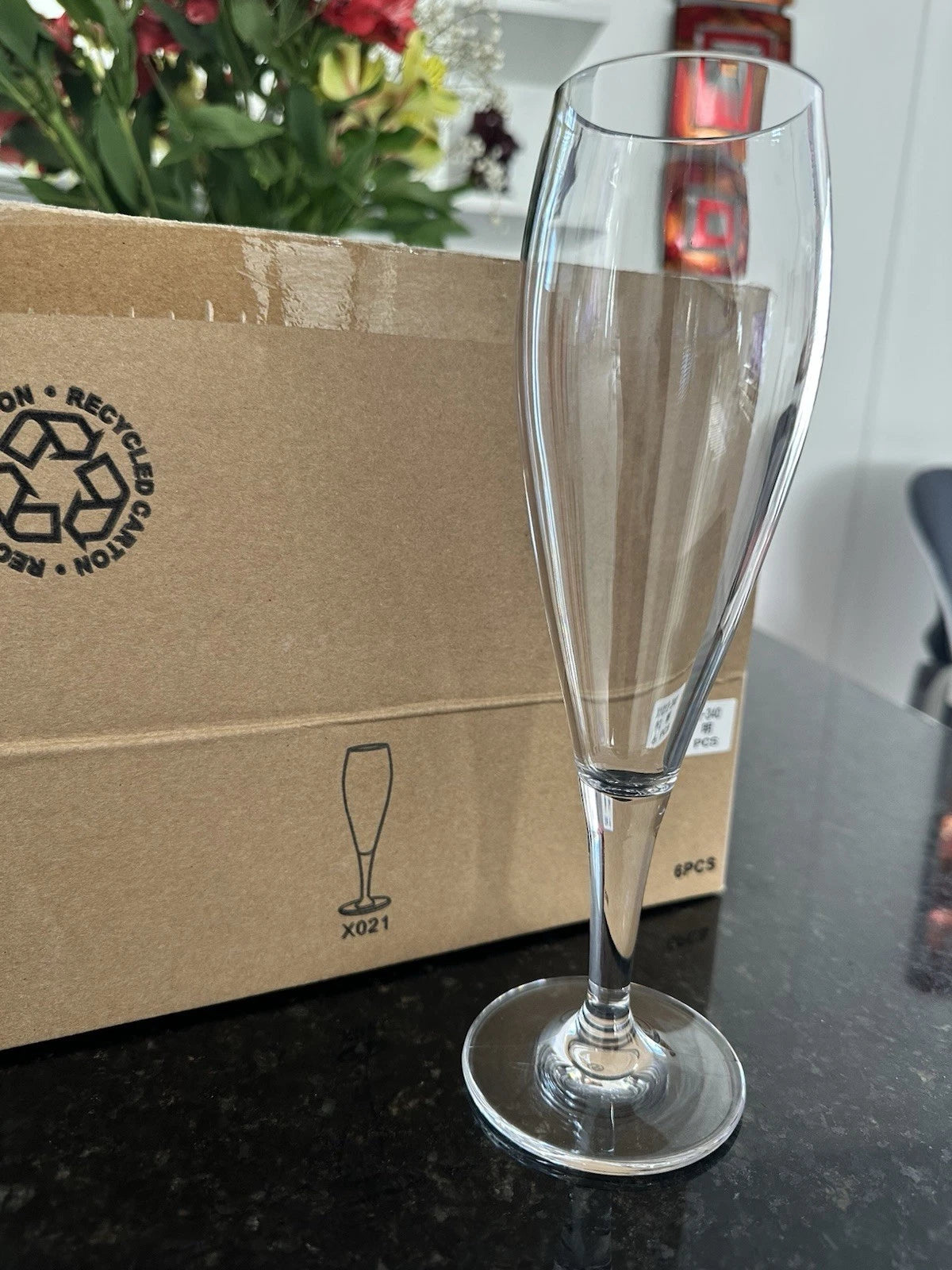 Plastic champagne glass, 6 pc | eBay