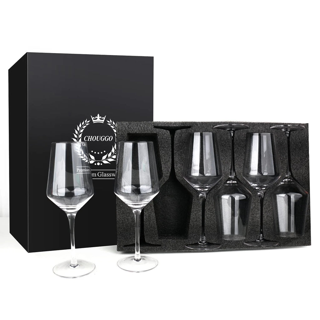 Wine Glasses Set of 6, Hand Blown Crystal Red Wine or White Wine Glass - 15Oz... | eBay