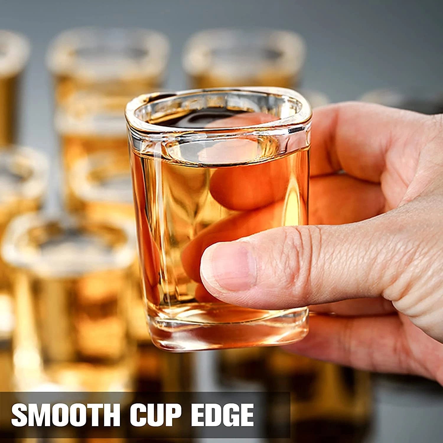 30 Pack Heavy Base Shot Glasses Bulk, 2.2 Oz Square Shot Glasses Set | eBay