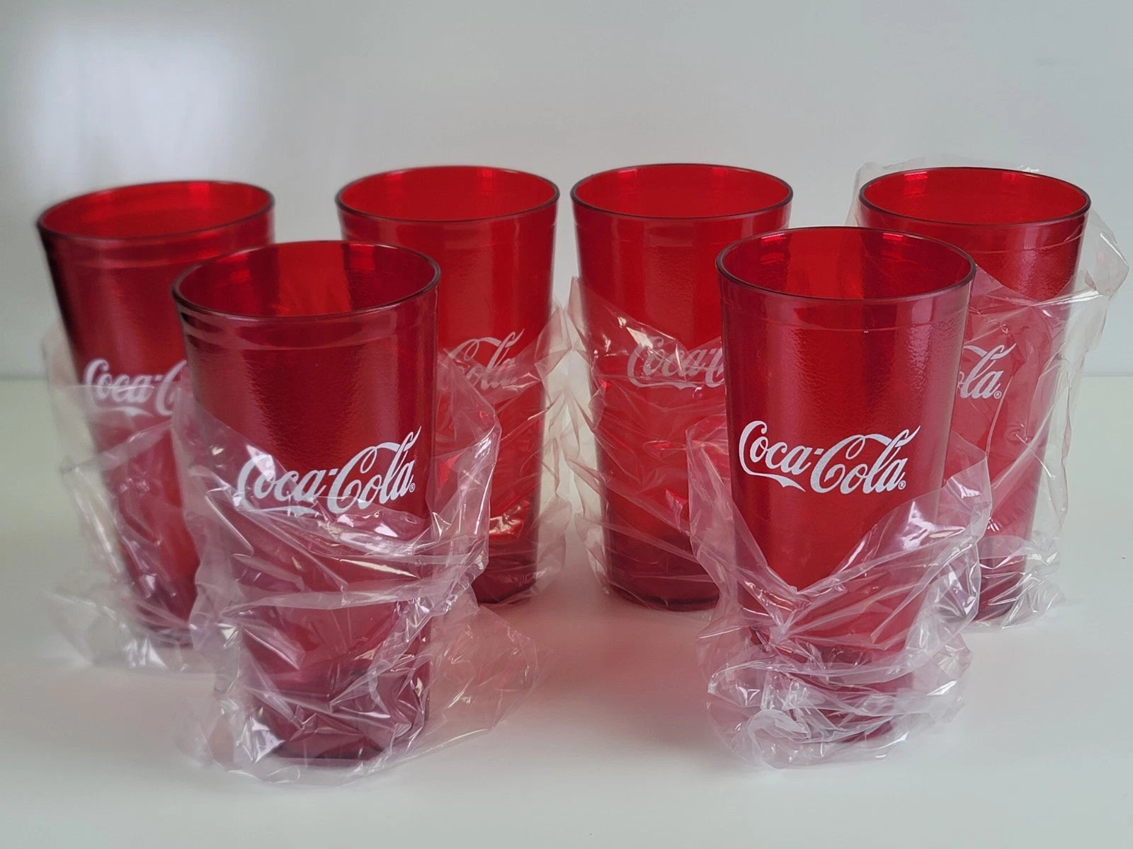 Coca-Cola Red Plastic Restaurant Tumblers G.E.T. 24 oz #6624 ~ Set of 6 | eBay