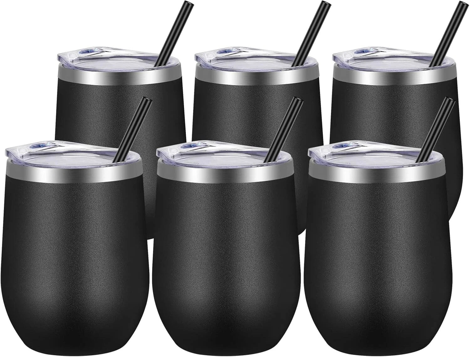 Versatile 6 Pack Stainless Steel Tumblers - Insulated for All Hot or Cold Drinks | eBay