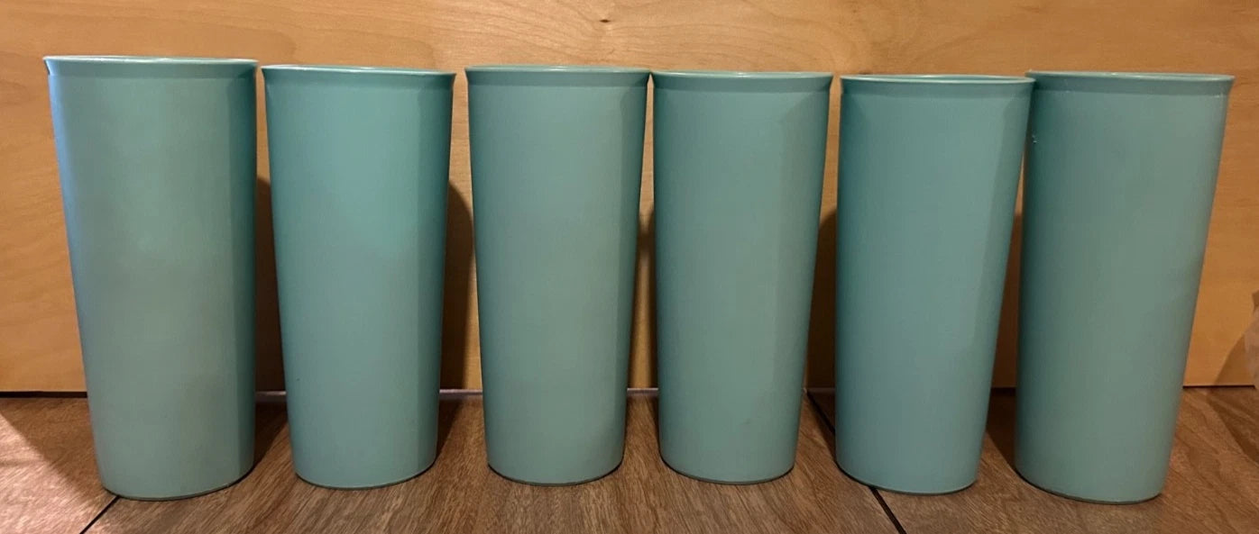 Tupperware Set Of 6 Vintage 107 Tall Tumblers Cups 16 Oz | eBay