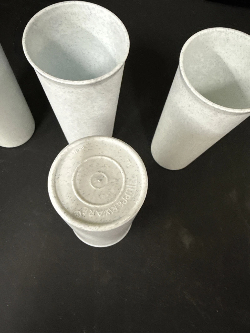 NEW OLD STOCK Tupperware Speckled Fireworks Tumblers 12 oz Cups Set of 4 Vintage | eBay