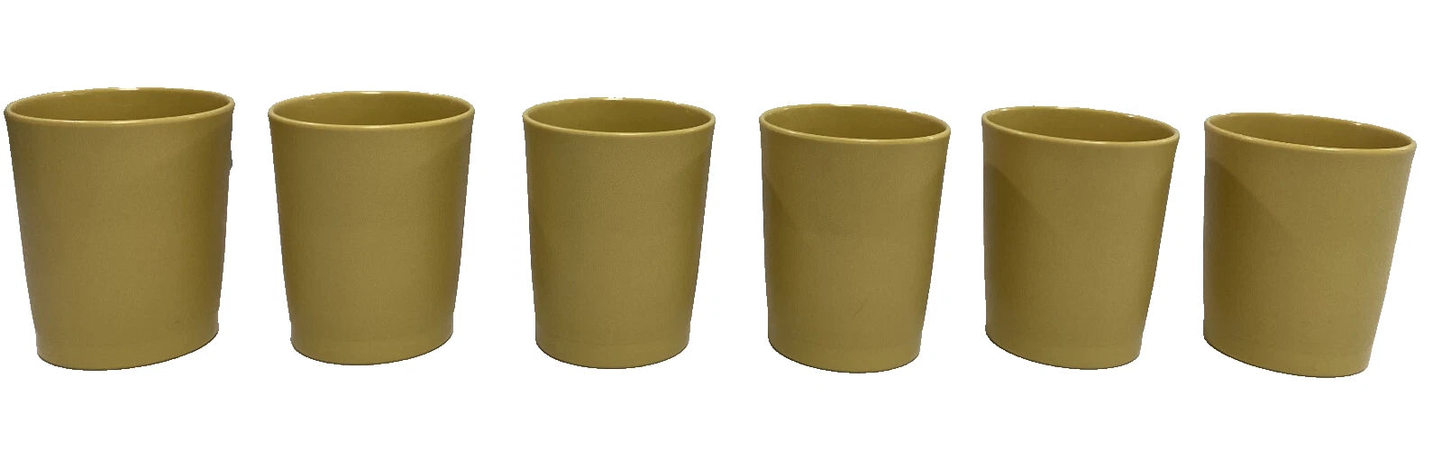 Tupperware Tumblers~3.25"~6 oz. Kids Juice Cups #1251 Harvest Gold Set Of 6~VGUC | eBay