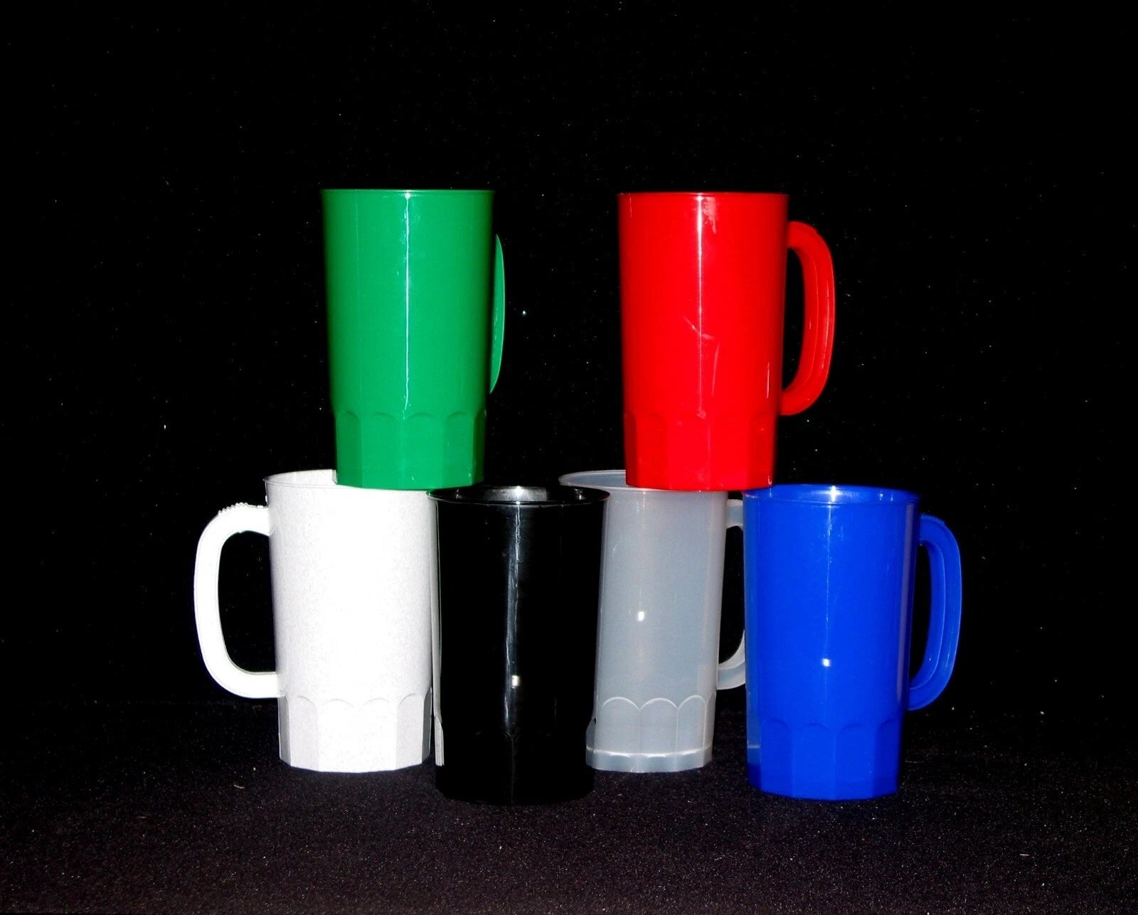 6 32 Ounce Beer Mugs/Steins Mix Colors Lead Free No BPA MADE IN AMERICA! | eBay