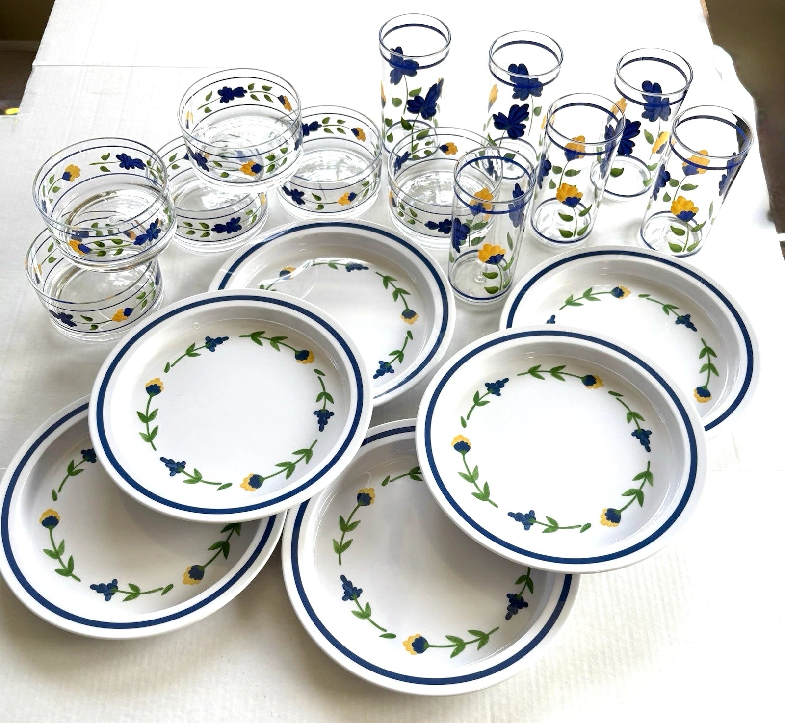 Set of *6* Dansk SAN NICOLO Plastic Plates, Bowls AND Tumblers -Great cond.-HTF! | eBay