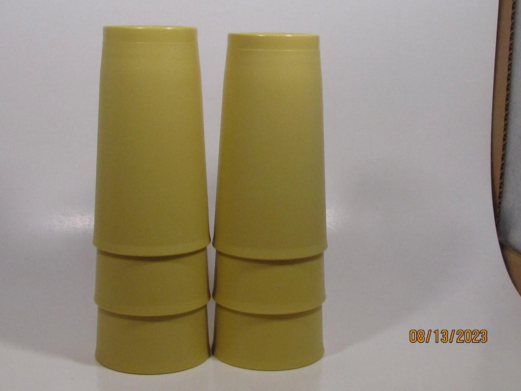 Tupperware Glasses . 873-1,4,5,6. 12 fl oz. Set of 6 in yellow. | eBay